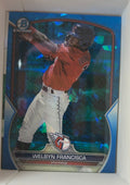 2023 - Bowman - 2023 Bowman Draft - Chrome Yellow Lunar Crater Refractor - Welbyn Francisca