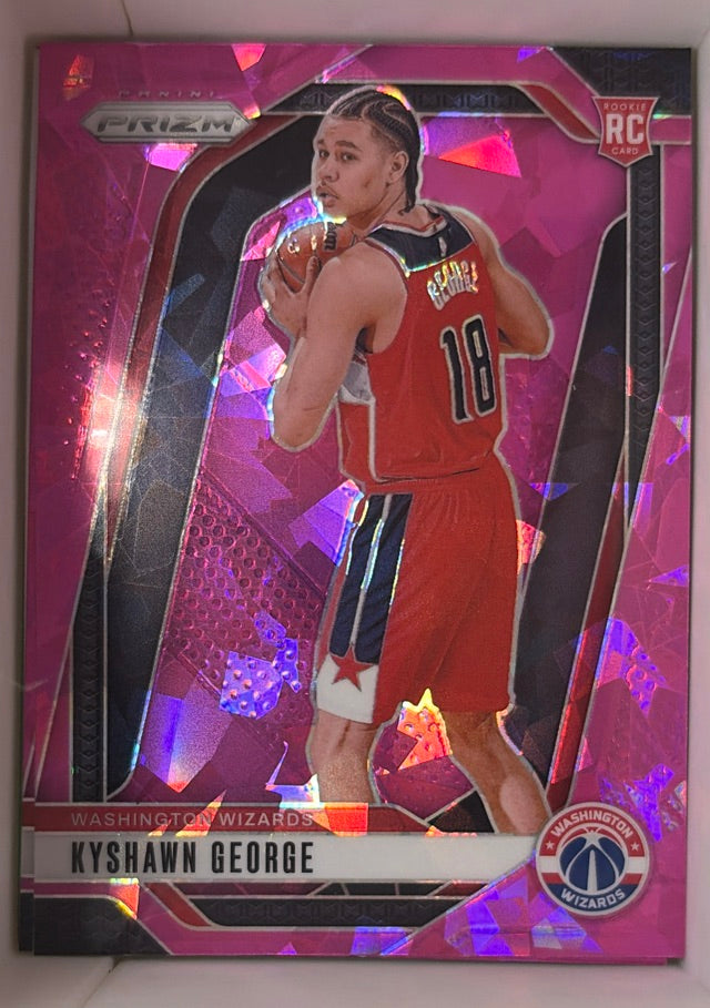 2024 - Panini - 2024-25 Panini Prizm - Prizms Orange Ice - Kyshawn George