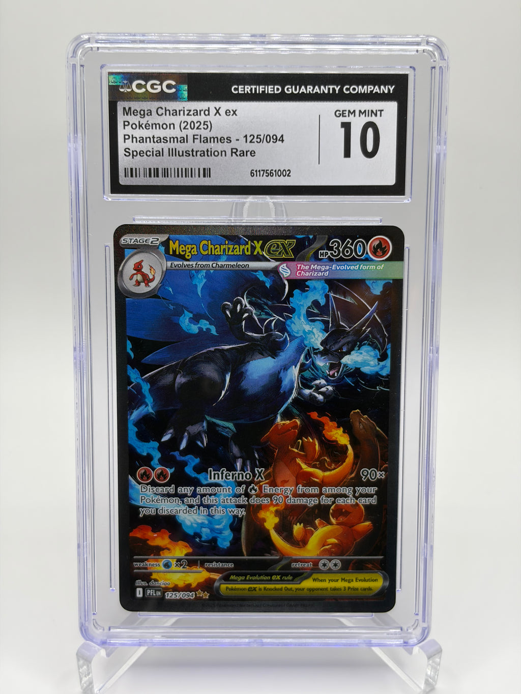 Charizard 125/094 Phantasmal Flames Special Illustration Rare - CGC Gem Mint 10