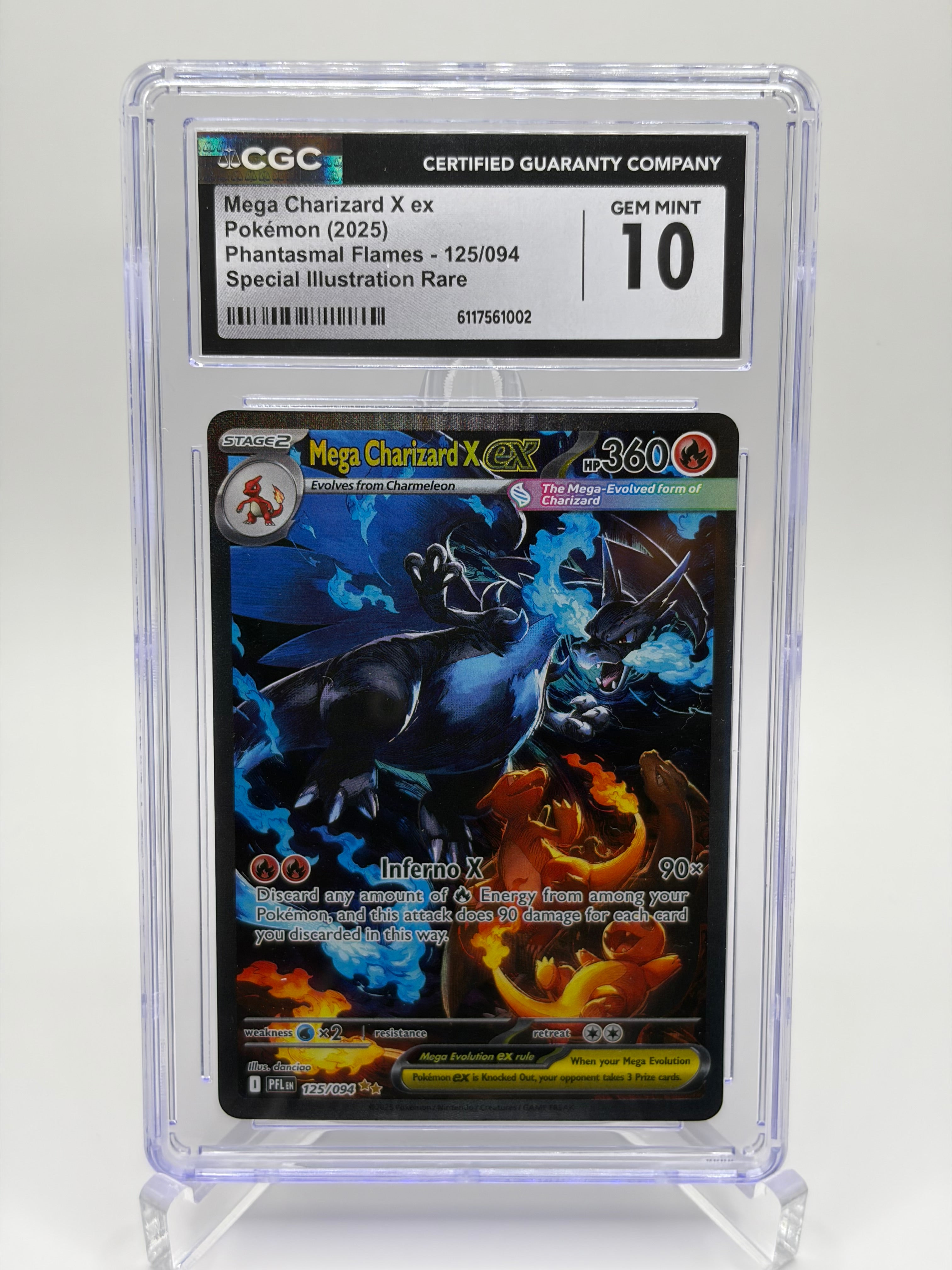 Charizard 125/094 Phantasmal Flames Special Illustration Rare - CGC Gem Mint 10