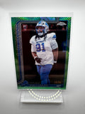 2025 Topps Chrome Tyleik Williams Green Refractor RC #/99 – Detroit Lions