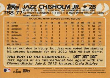 2023 Topps #T88-77 Jazz Chisholm Jr. 1988 Topps Baseball 35th Anniversary