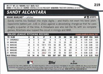 2023 Topps Big League #219 Sandy Alcantara