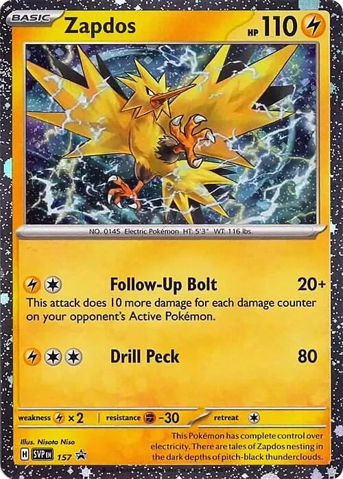 Zapdos - 157 (Cosmos Holo)