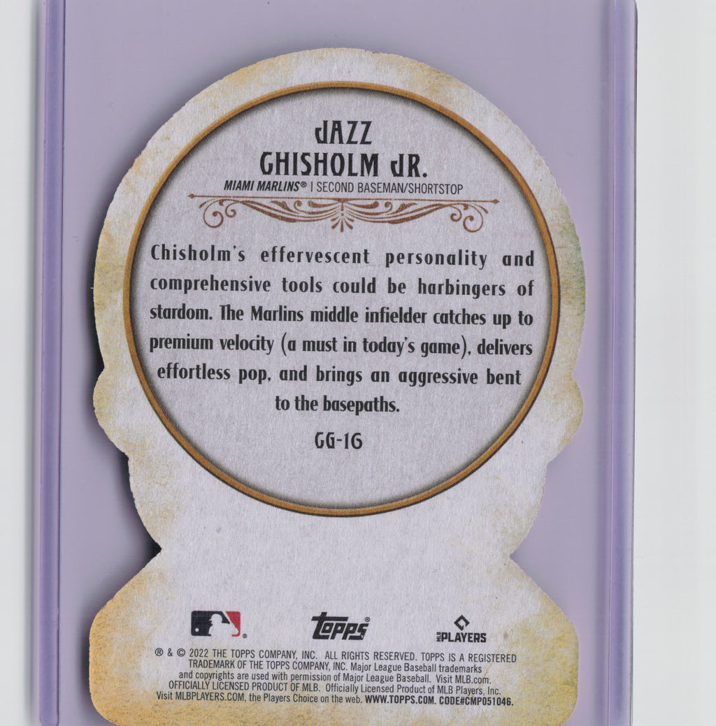 2022 Topps Gypsy Queen #CG-16 Jazz Chisholm Jr. Crystal Gazing Die Cut