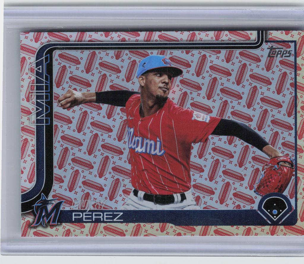 2025 Topps Series 2 - Eury Perez #487 Holiday Hot Dogs 78/99