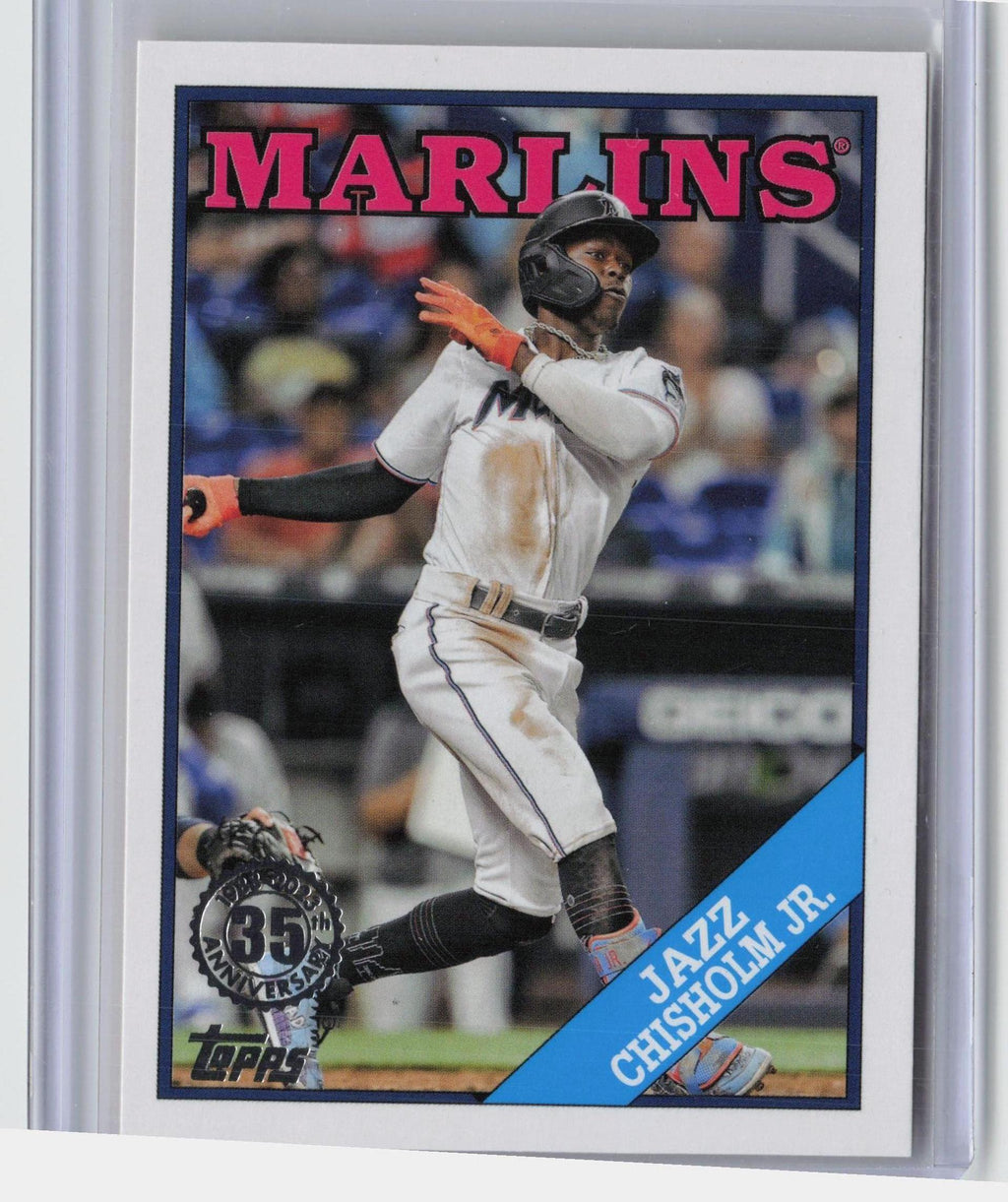 2023 Topps #T88-77 Jazz Chisholm Jr. 1988 Topps Baseball 35th Anniversary