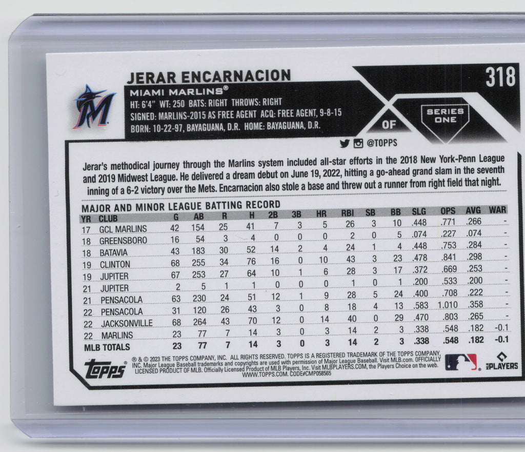 2023 Topps #318 Jerar Encarnacion