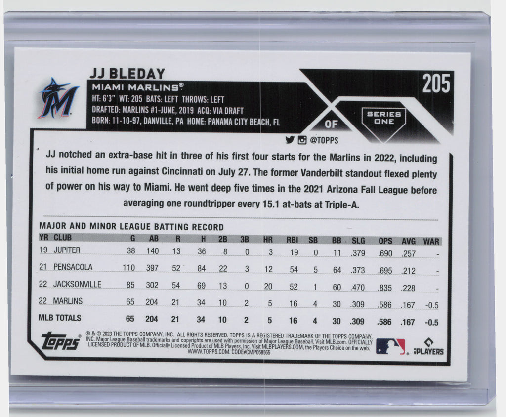 2023 Topps #205 JJ Bleday All-Star Game