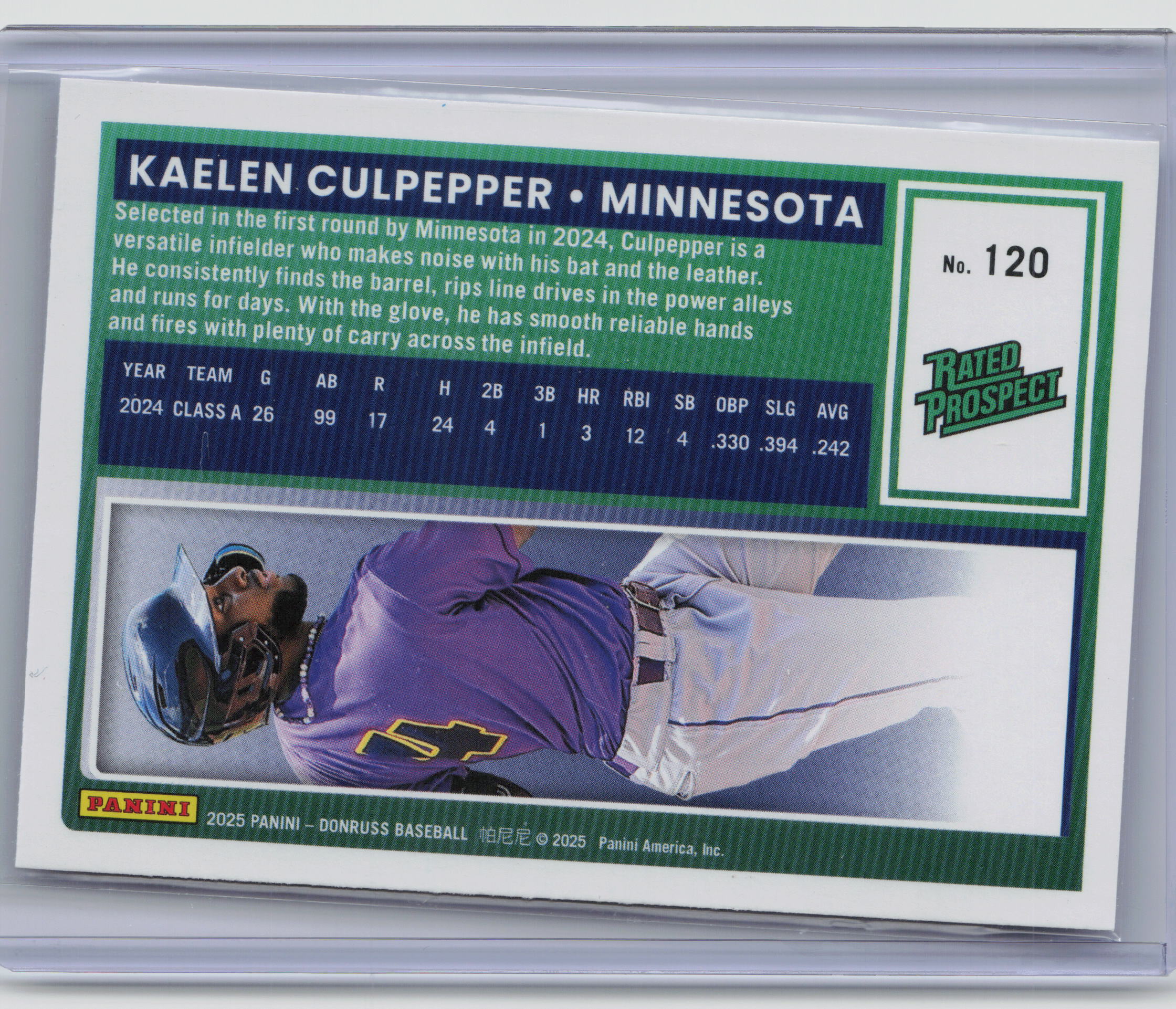 2025 Donruss #120 Kaelen Culpepper Liberty