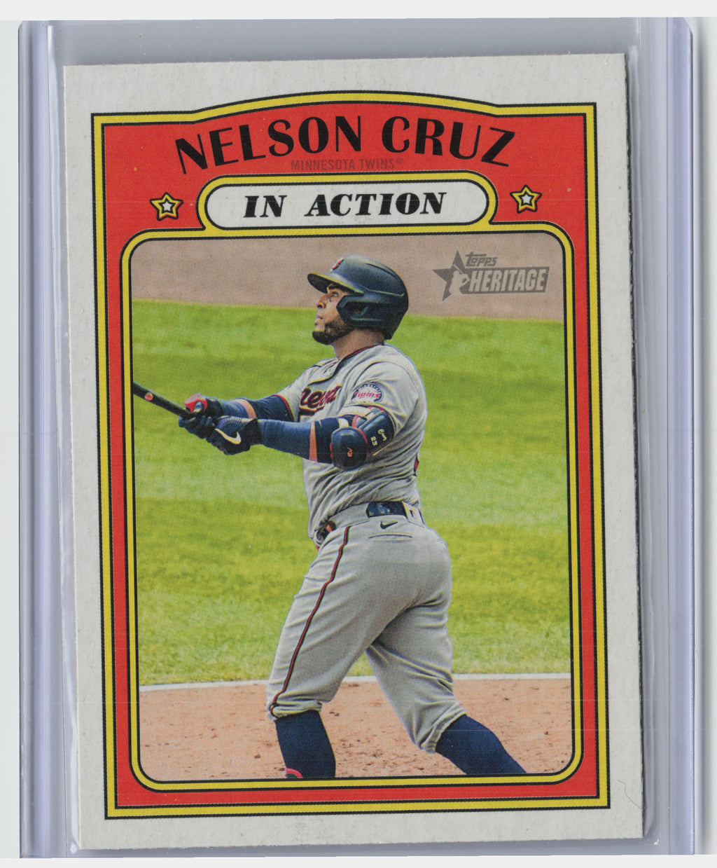2021 Topps Heritage #308 Nelson Cruz