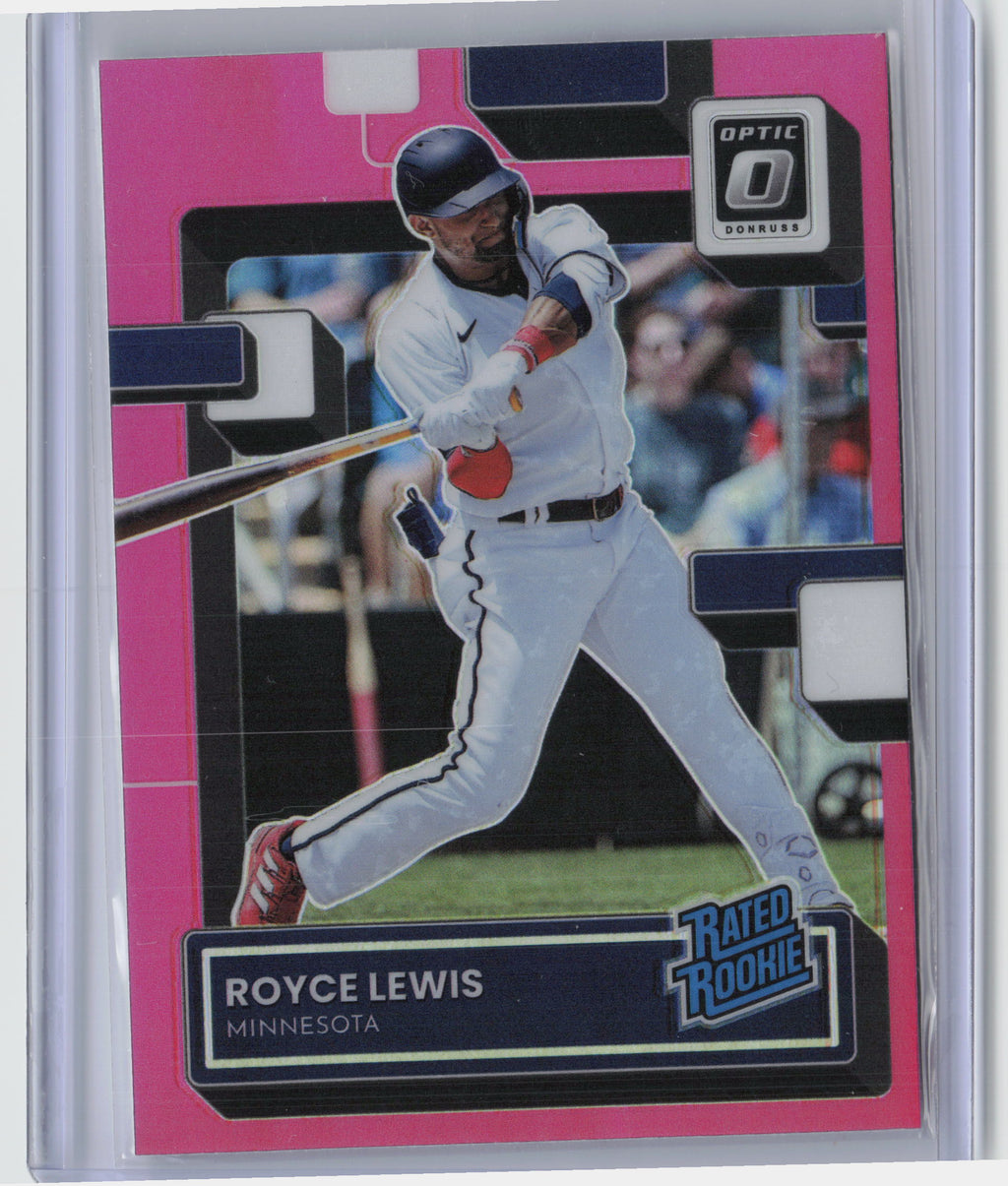 2022 Donruss Optic #164 Royce Lewis Pink Prizm