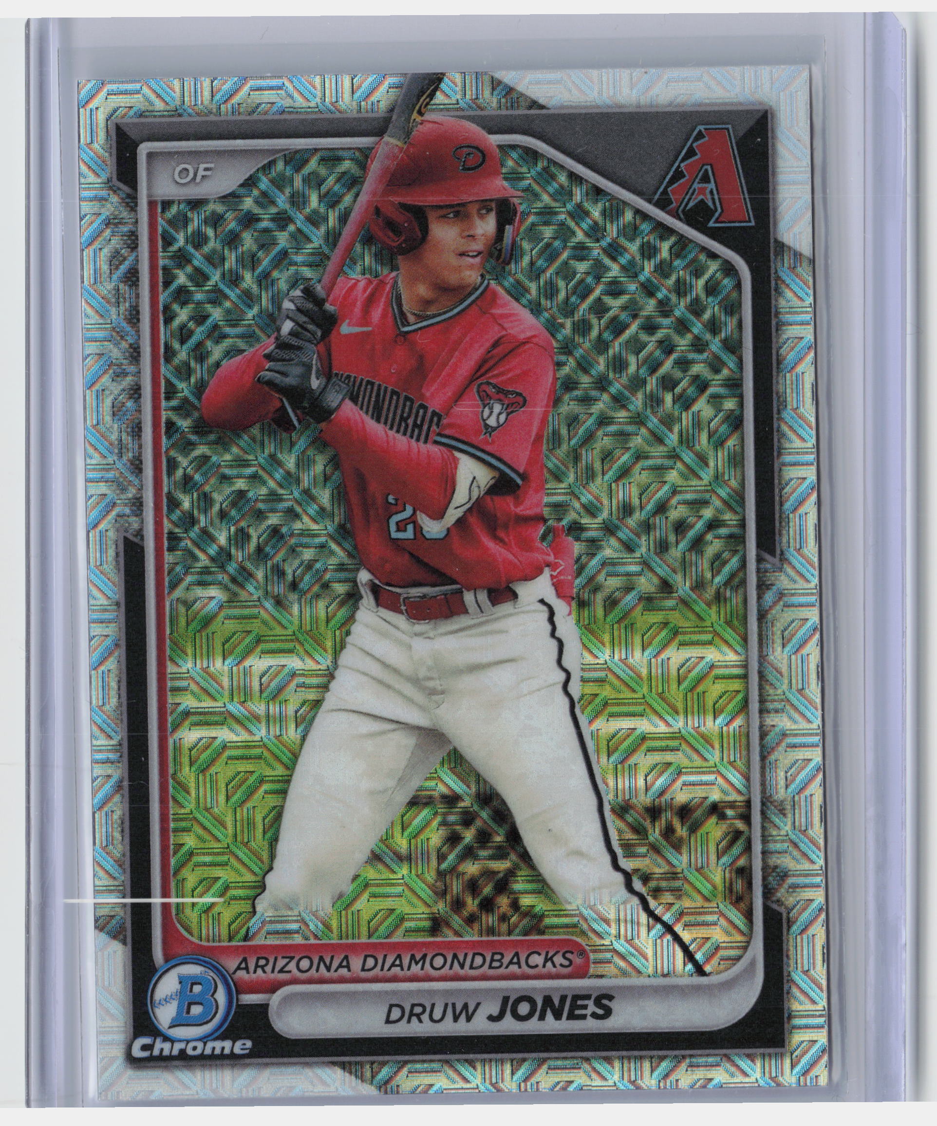 2024 Bowman #BCP-60 Druw Jones Chrome Prospects Mojo Refractors
