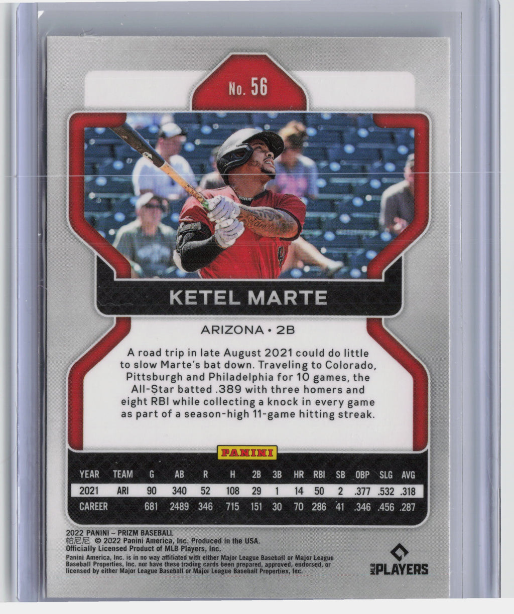 2022 Panini Prizm #56 Ketel Marte