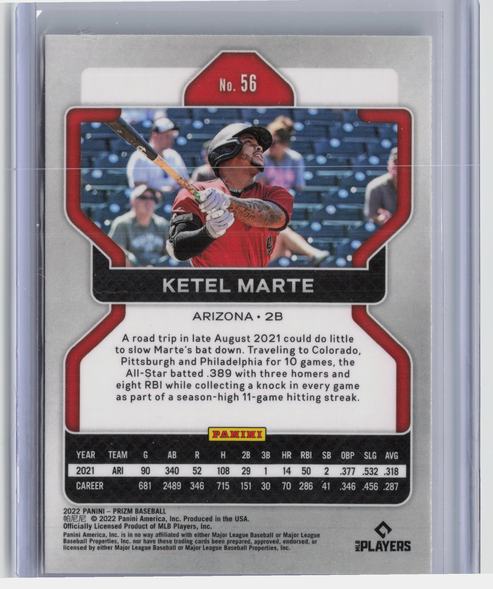 2022 Panini Prizm #56 Ketel Marte