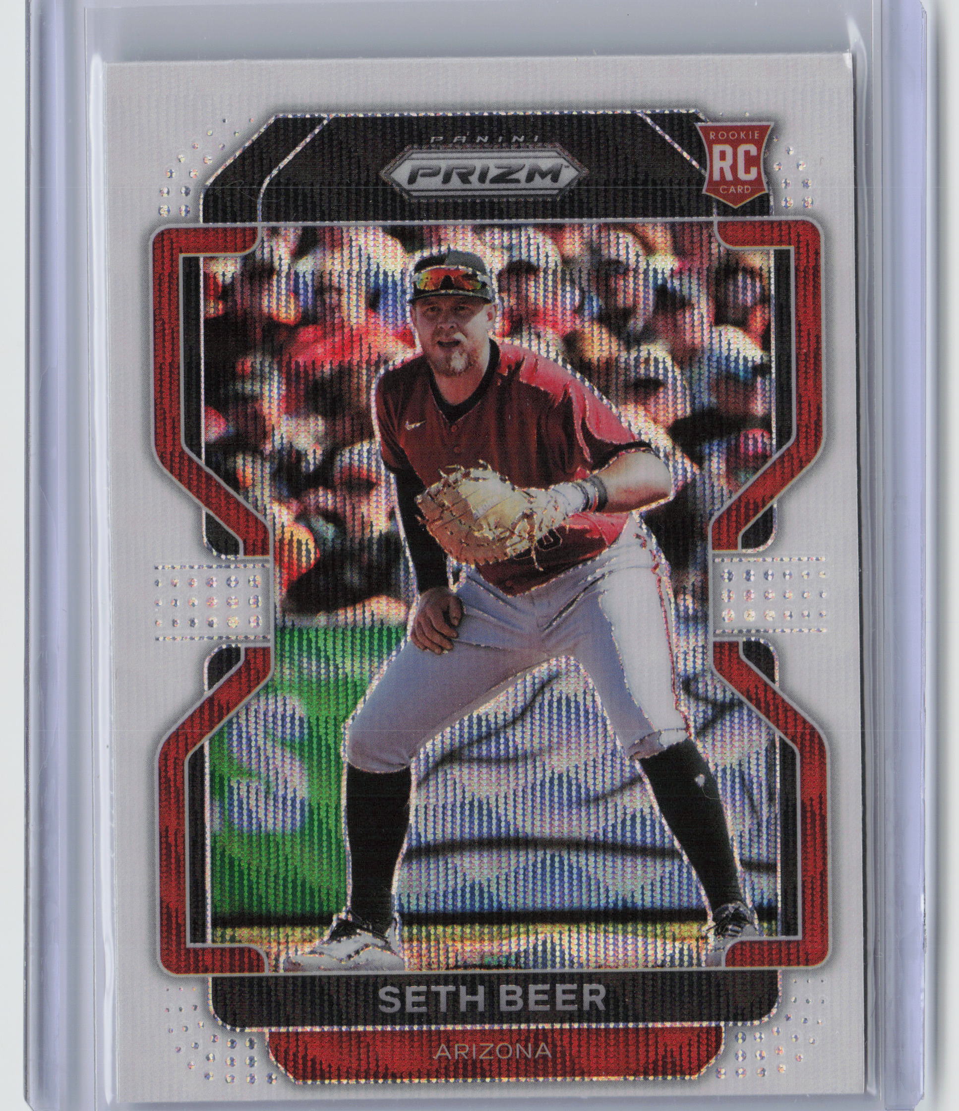2022 Panini Prizm #25 Seth Beer White Wave Prizm