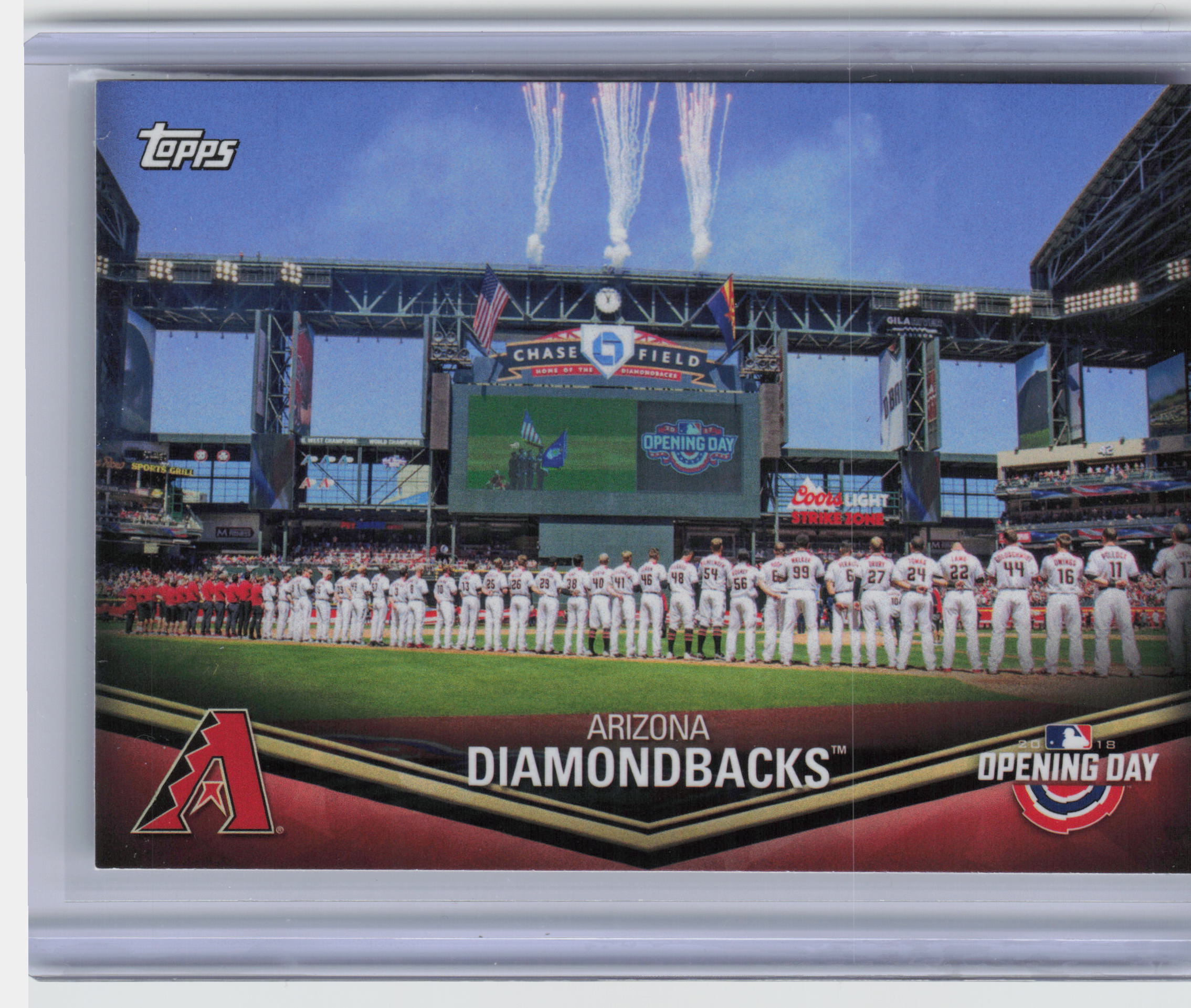 2018 Topps Opening Day #ODB-AD Arizona Diamondbacks Opening Day