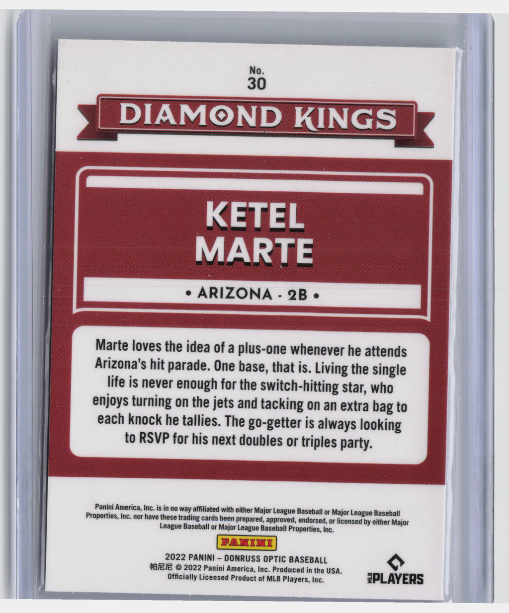 2022 Donruss Optic #30 Ketel Marte