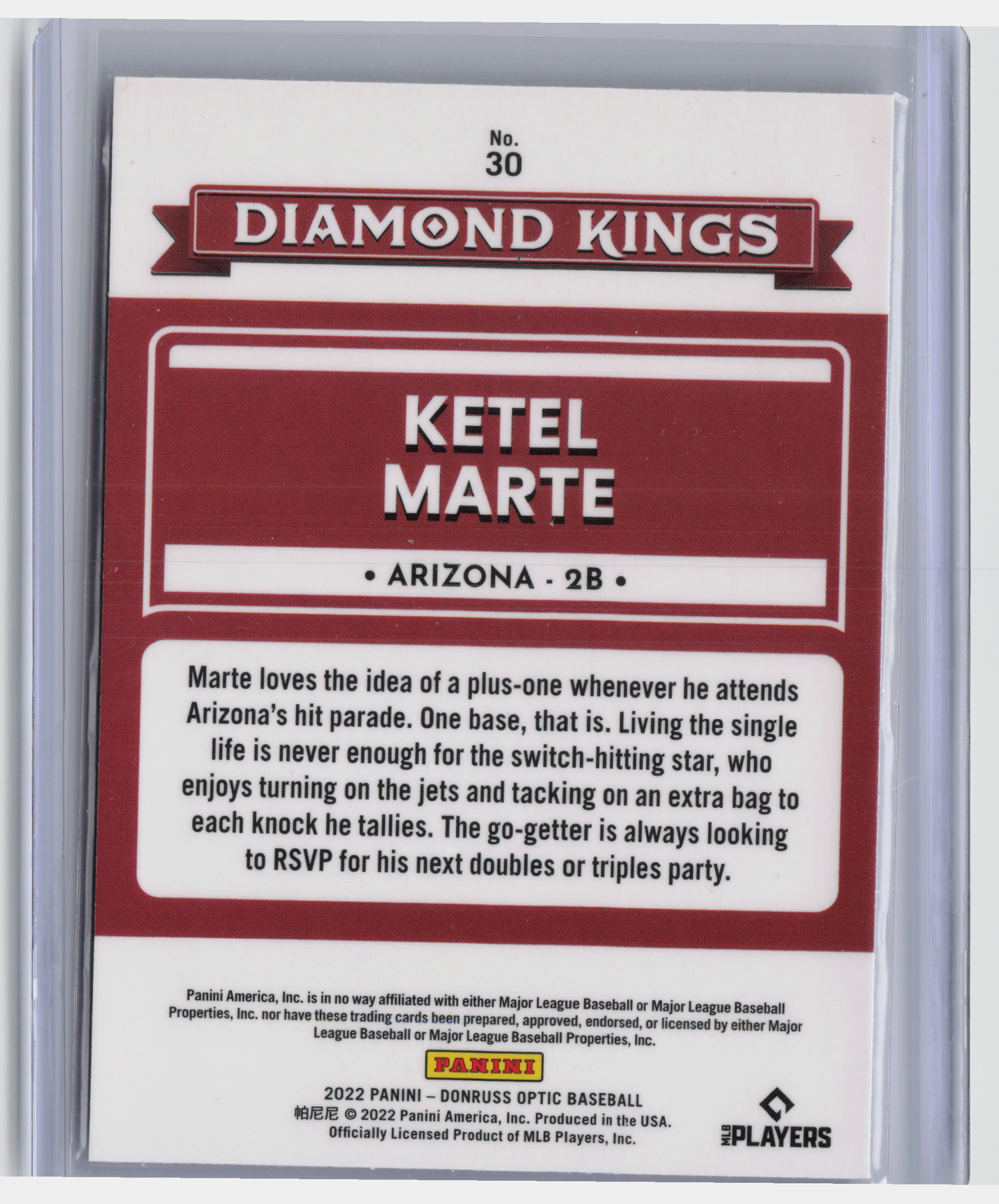 2022 Donruss Optic #30 Ketel Marte