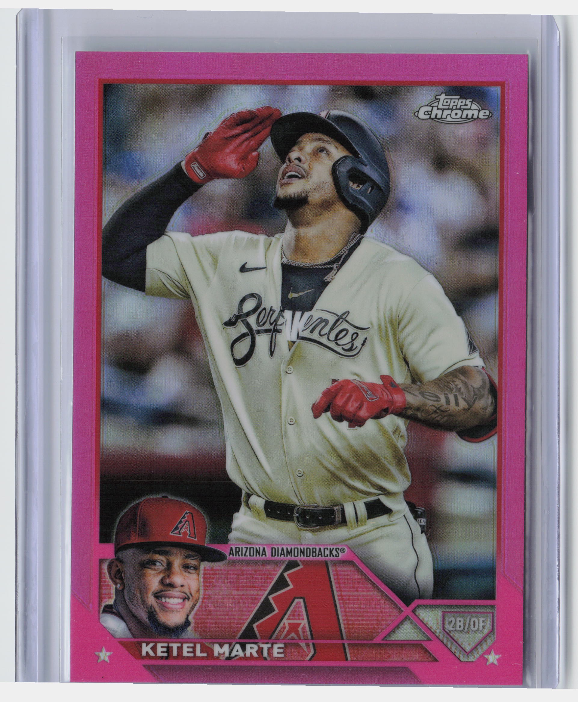 2023 Topps Chrome #130 Ketel Marte Pink Refractors