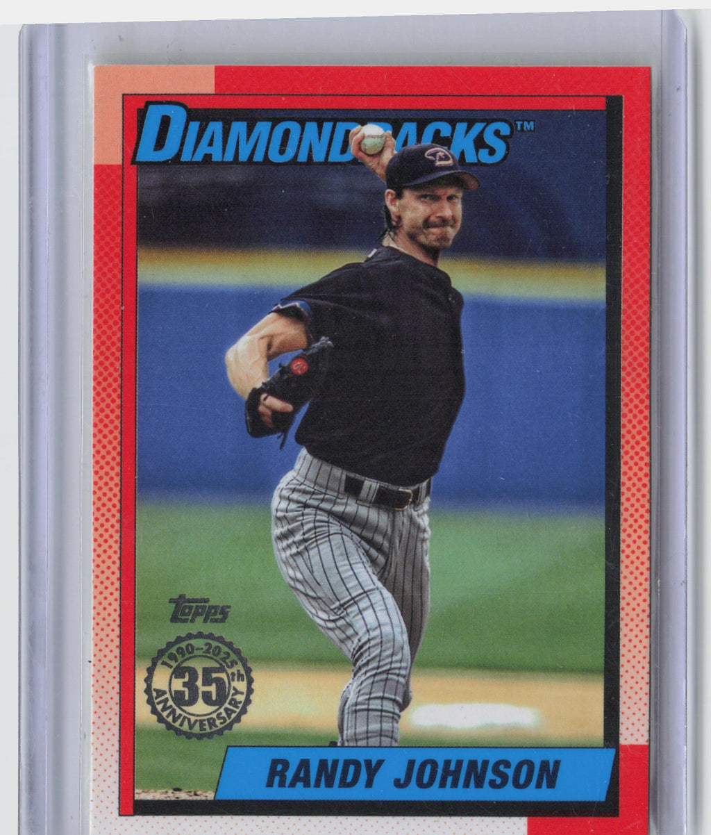 2025 Topps #90B2-50 Randy Johnson 1990 Topps Baseball 35th Anniversary