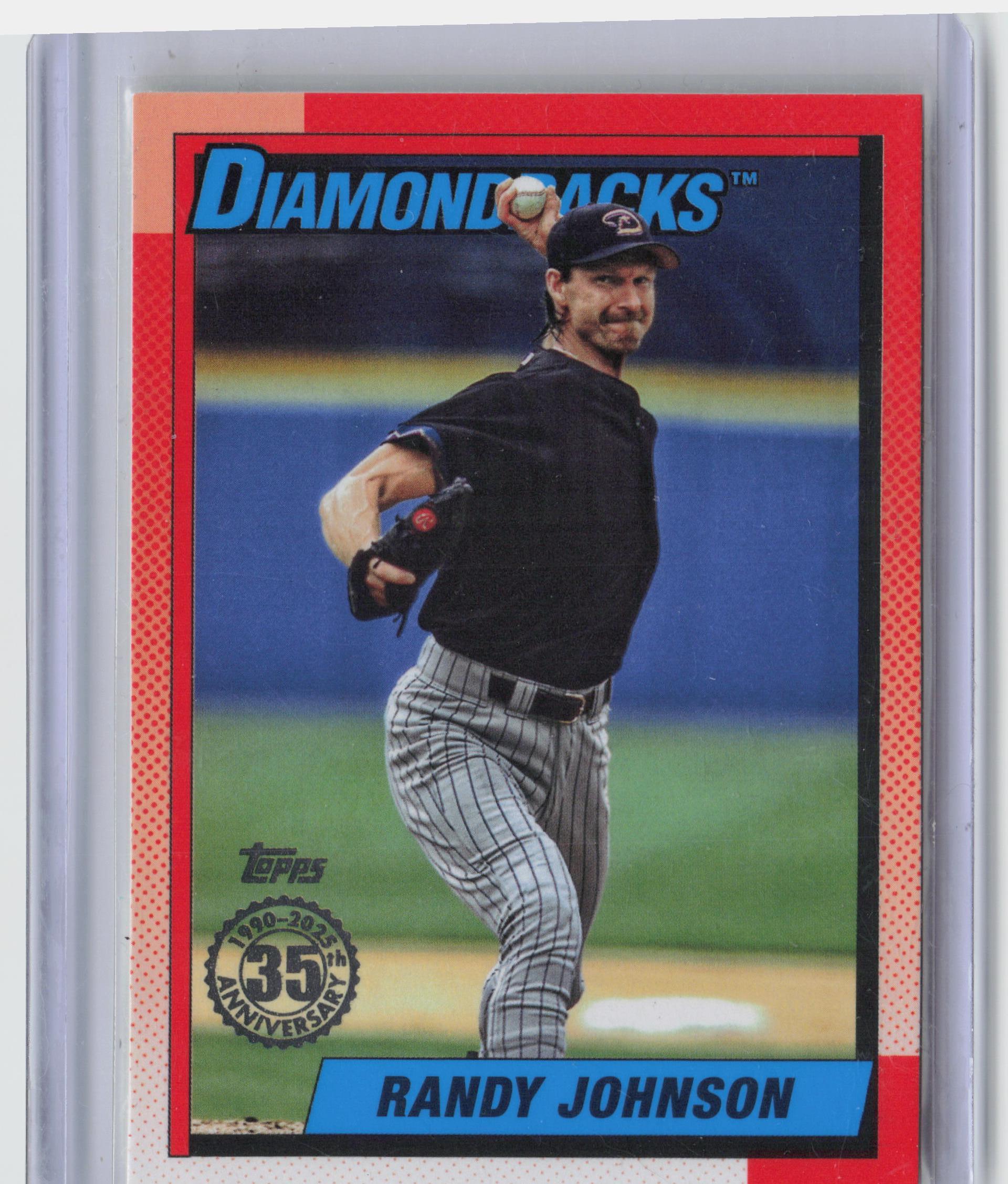 2025 Topps #90B2-50 Randy Johnson 1990 Topps Baseball 35th Anniversary