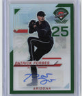 Patrick Forbes 2025 Panini 2025 Panini Prospect Edition Green Prizm Auto Arizona
