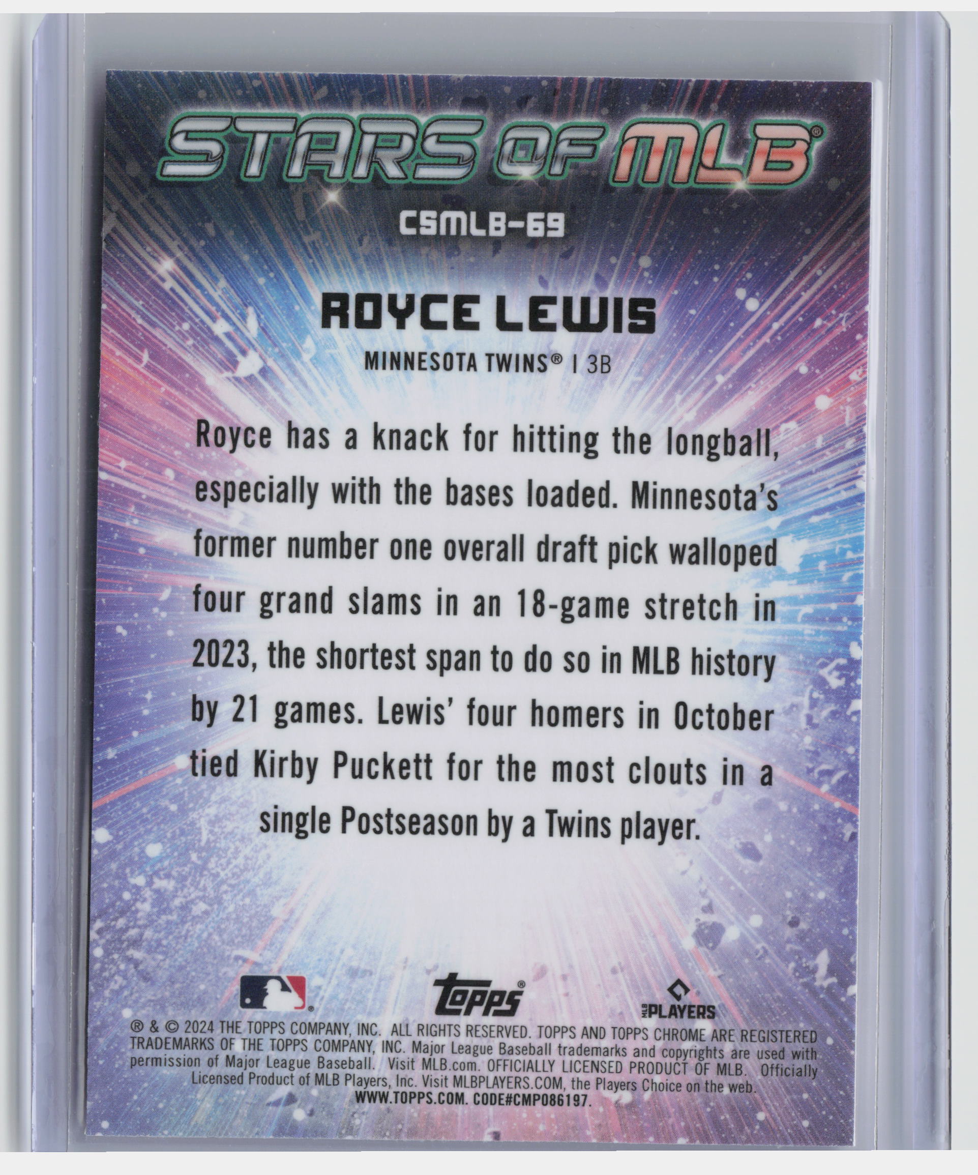 2024 Topps Update #CSMLB-69 Royce Lewis Stars of MLB Chrome