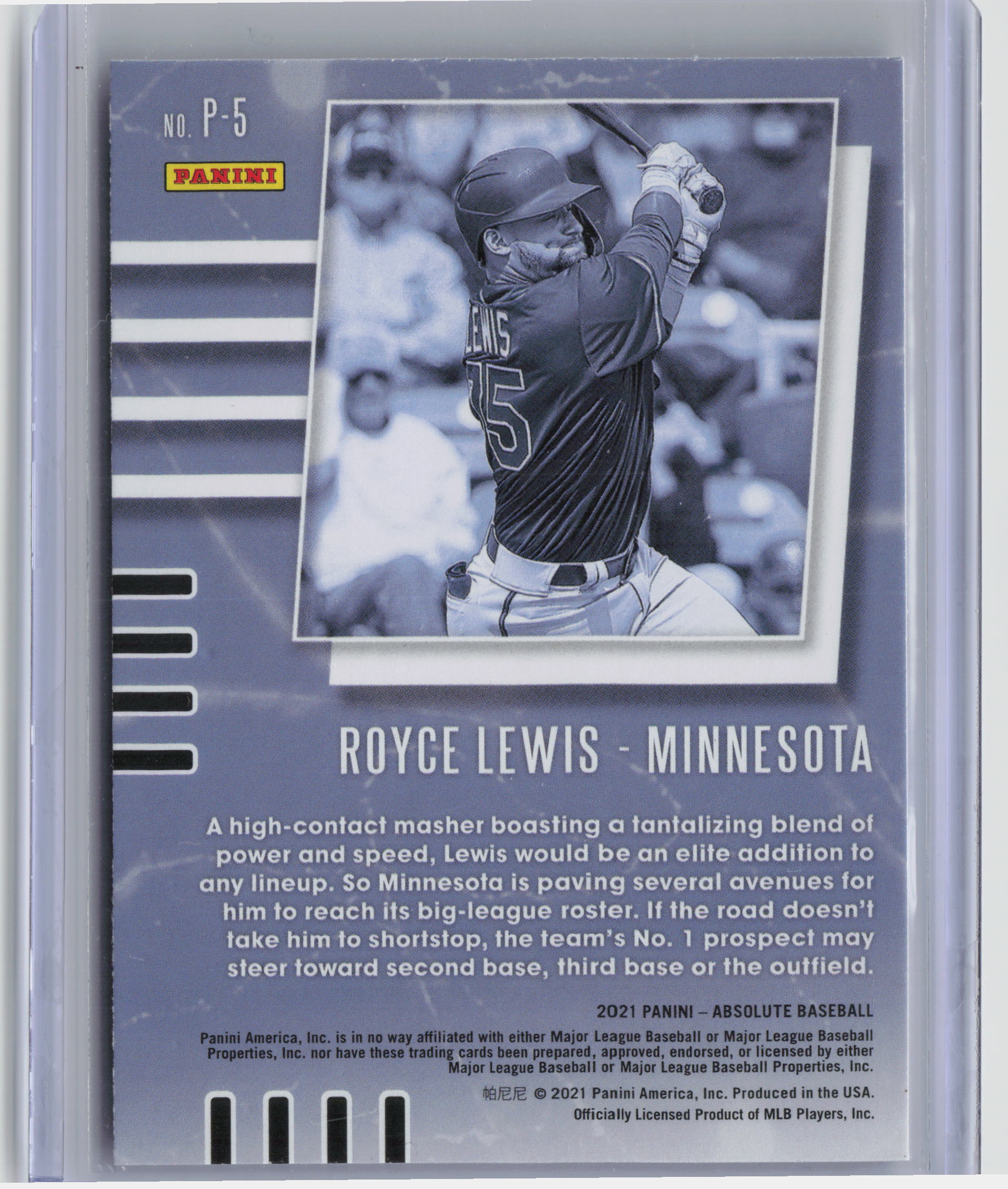 2021 Panini Absolute #P-5 Royce Lewis Prospects Retail