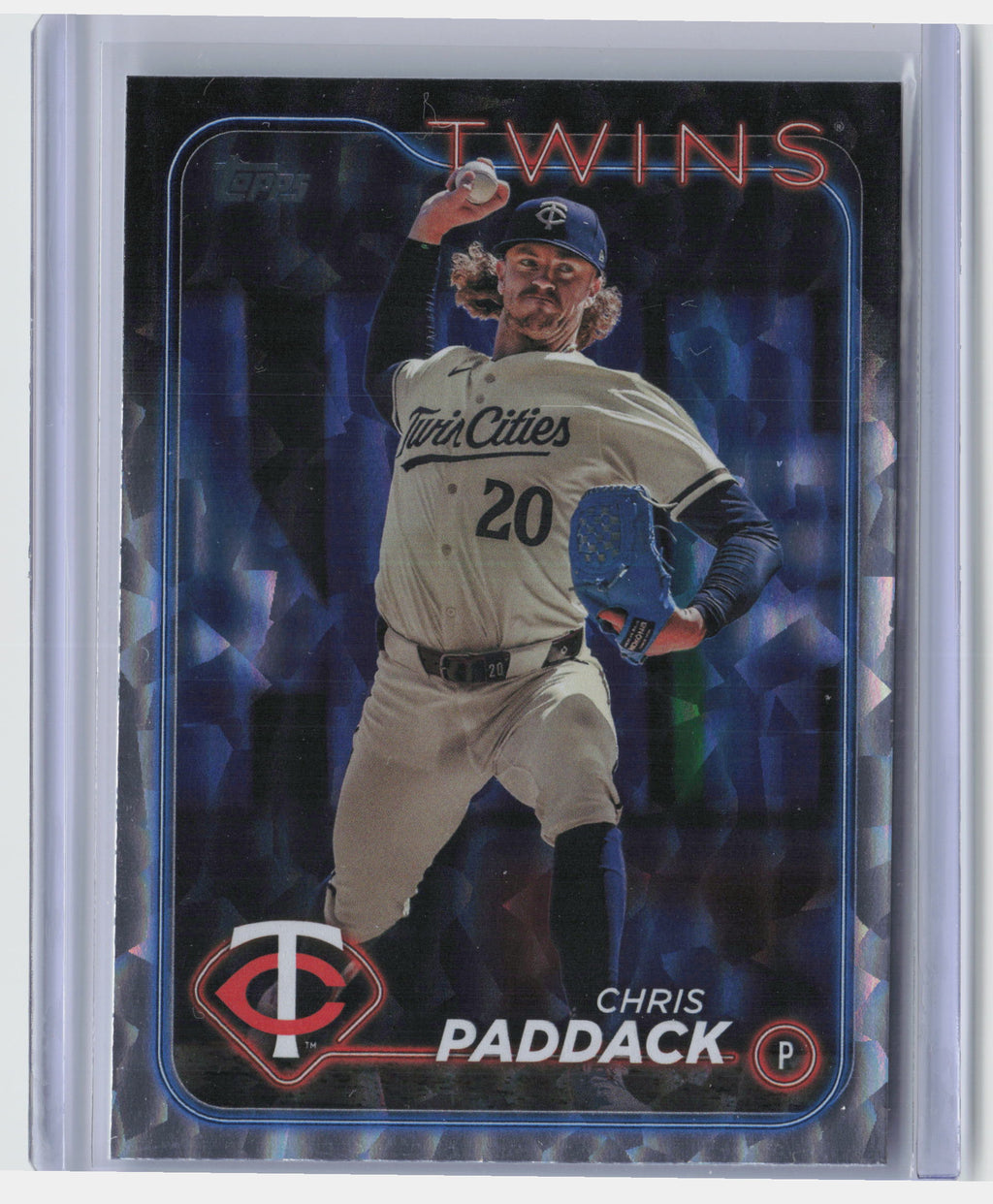 2024 Topps Update #US14 Chris Paddack Silver Crackle Foilboard