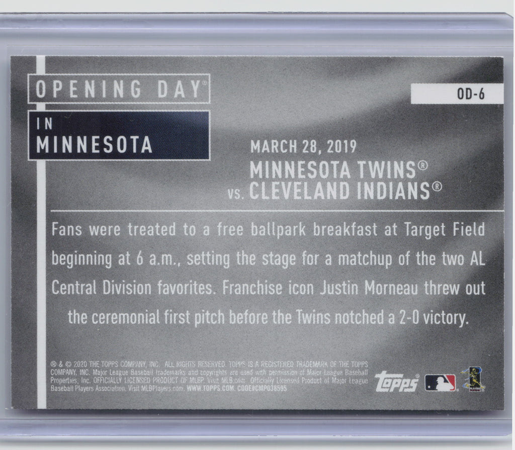2020 Topps Opening Day #OD-6 Minnesota Twins Opening Day