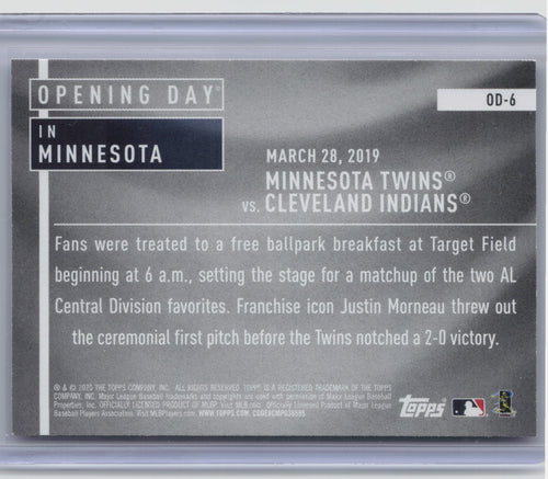 2020 Topps Opening Day #OD-6 Minnesota Twins Opening Day