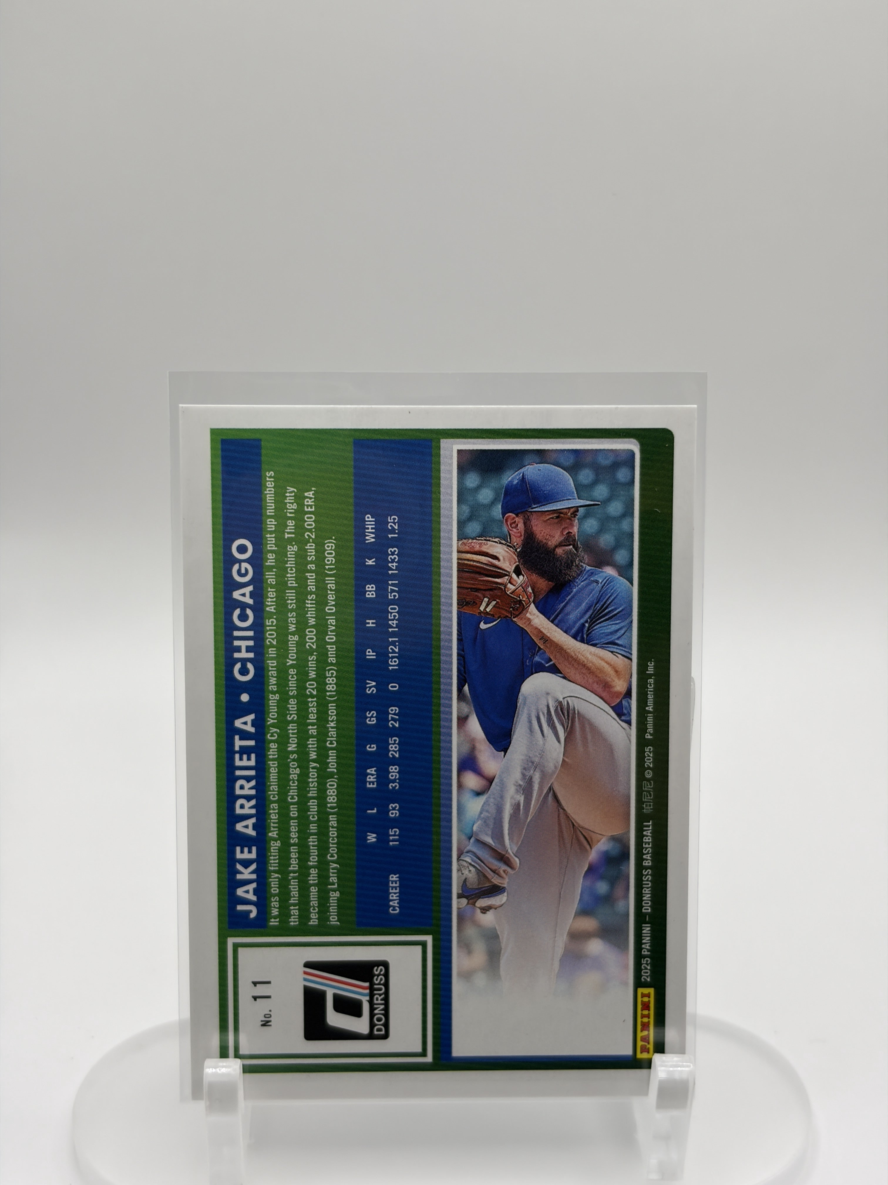 2025 Donruss #11 Jake Arrieta #/249