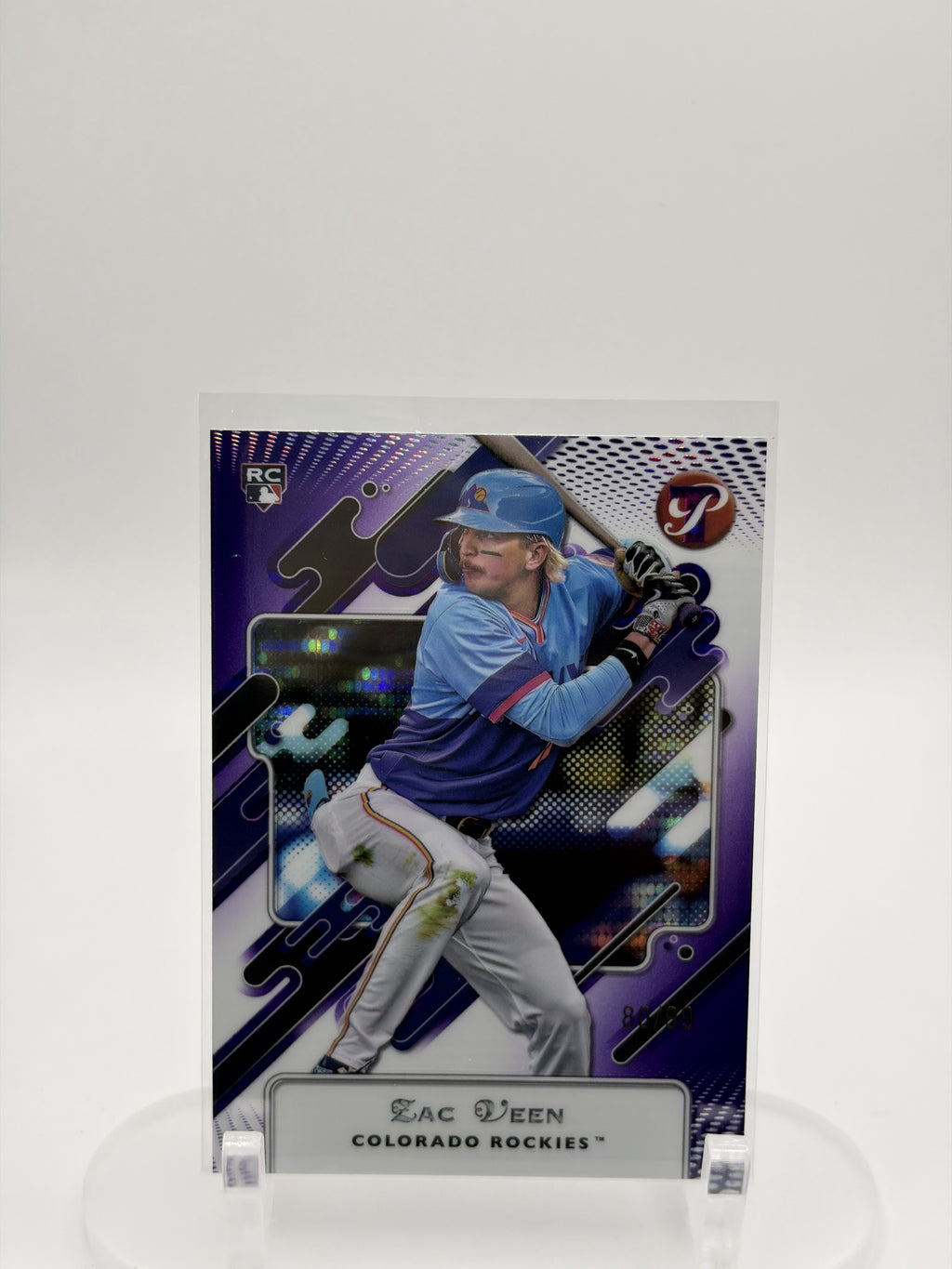 2025 Topps Pristine #179 Zac Veen Pristine Blue Refractors #/75