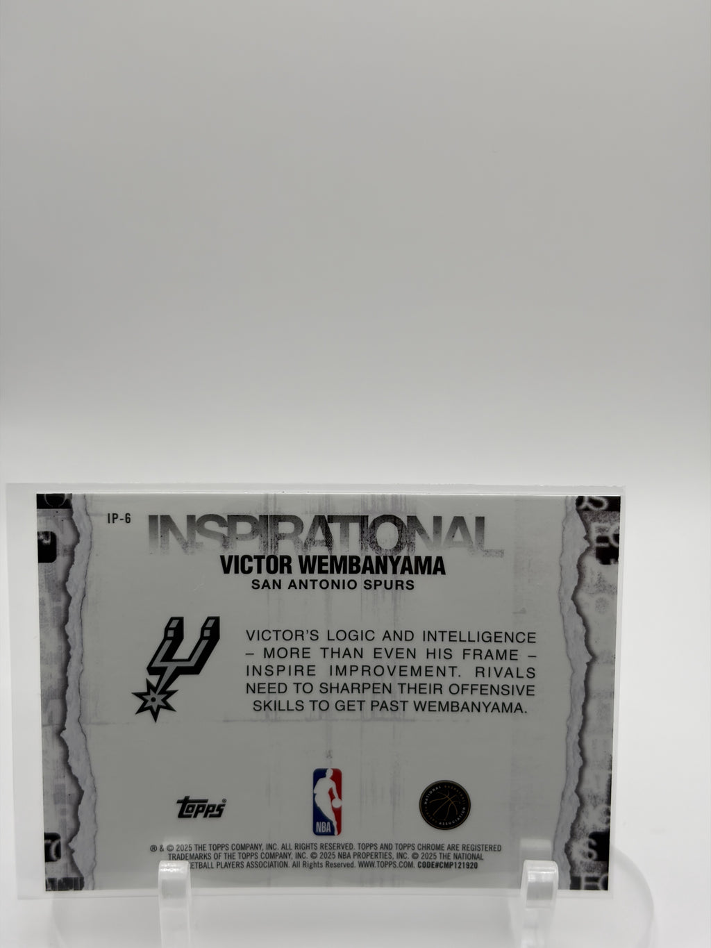 2025-26 Topps Chrome #IP-6 Victor Wembanyama Inspirational