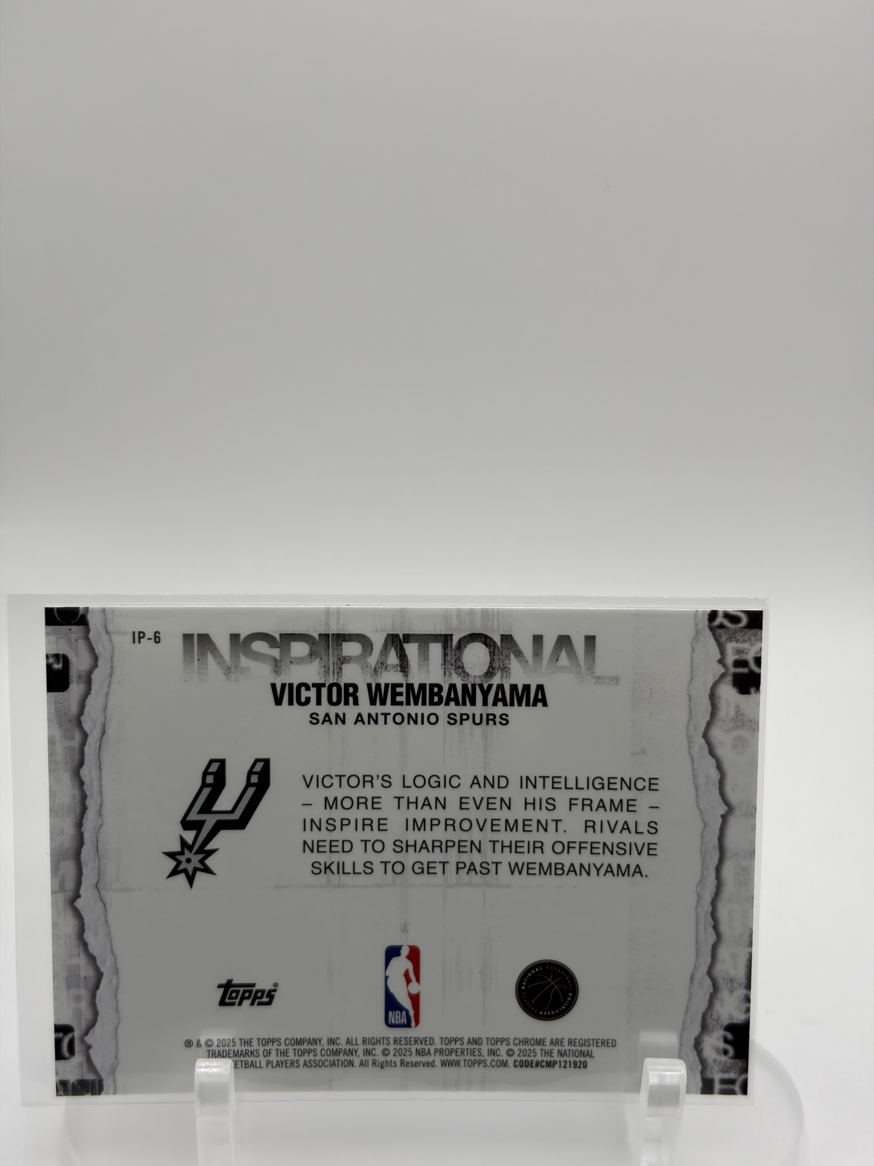 2025-26 Topps Chrome #IP-6 Victor Wembanyama Inspirational
