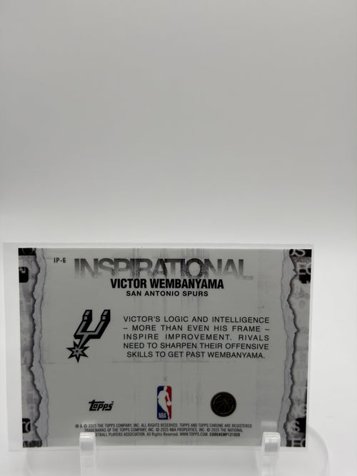 2025-26 Topps Chrome #IP-6 Victor Wembanyama Inspirational