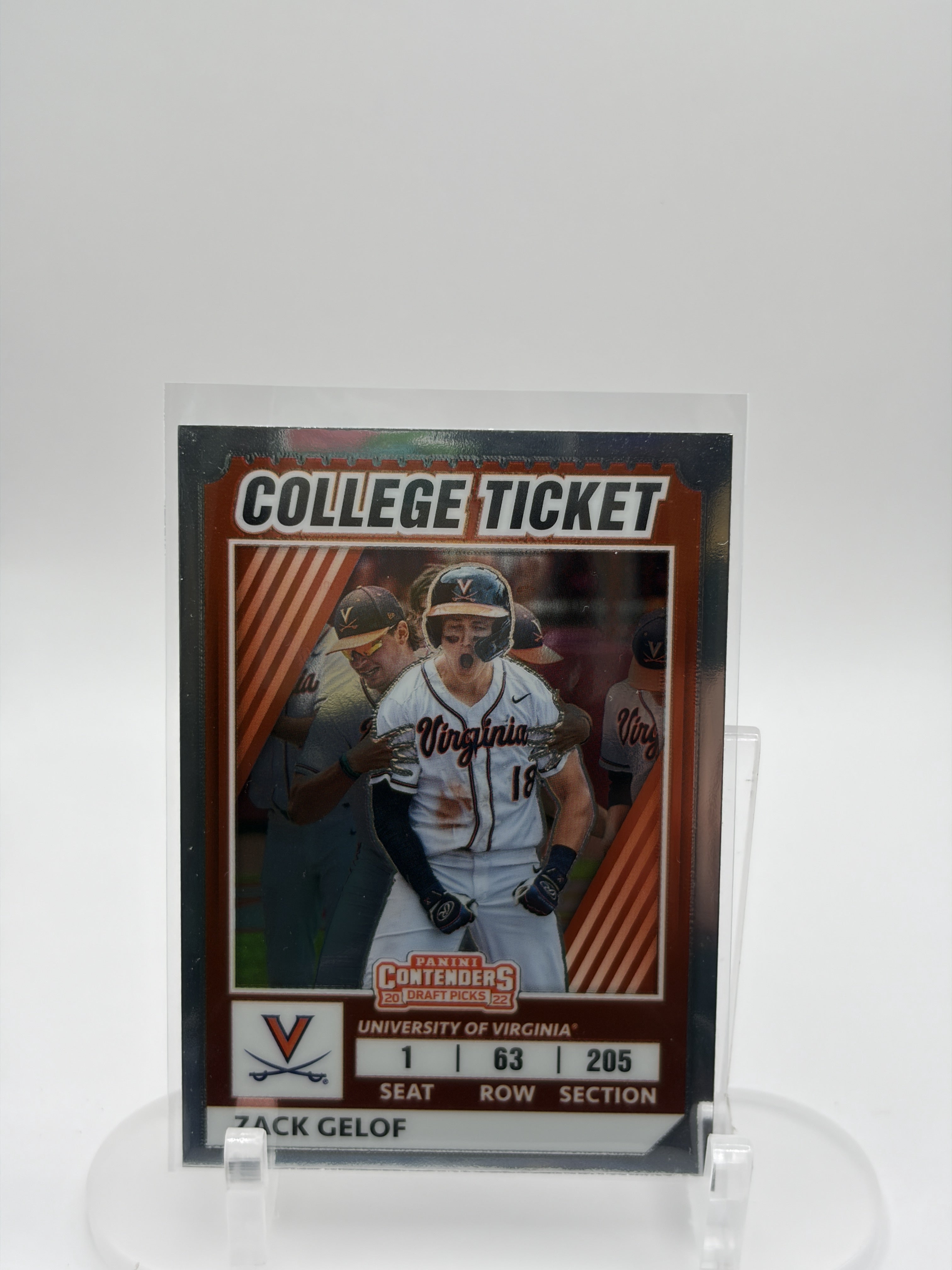 2022 Panini Elite Extra Edition #CTO-32 Zack Gelof College Tickets Optic