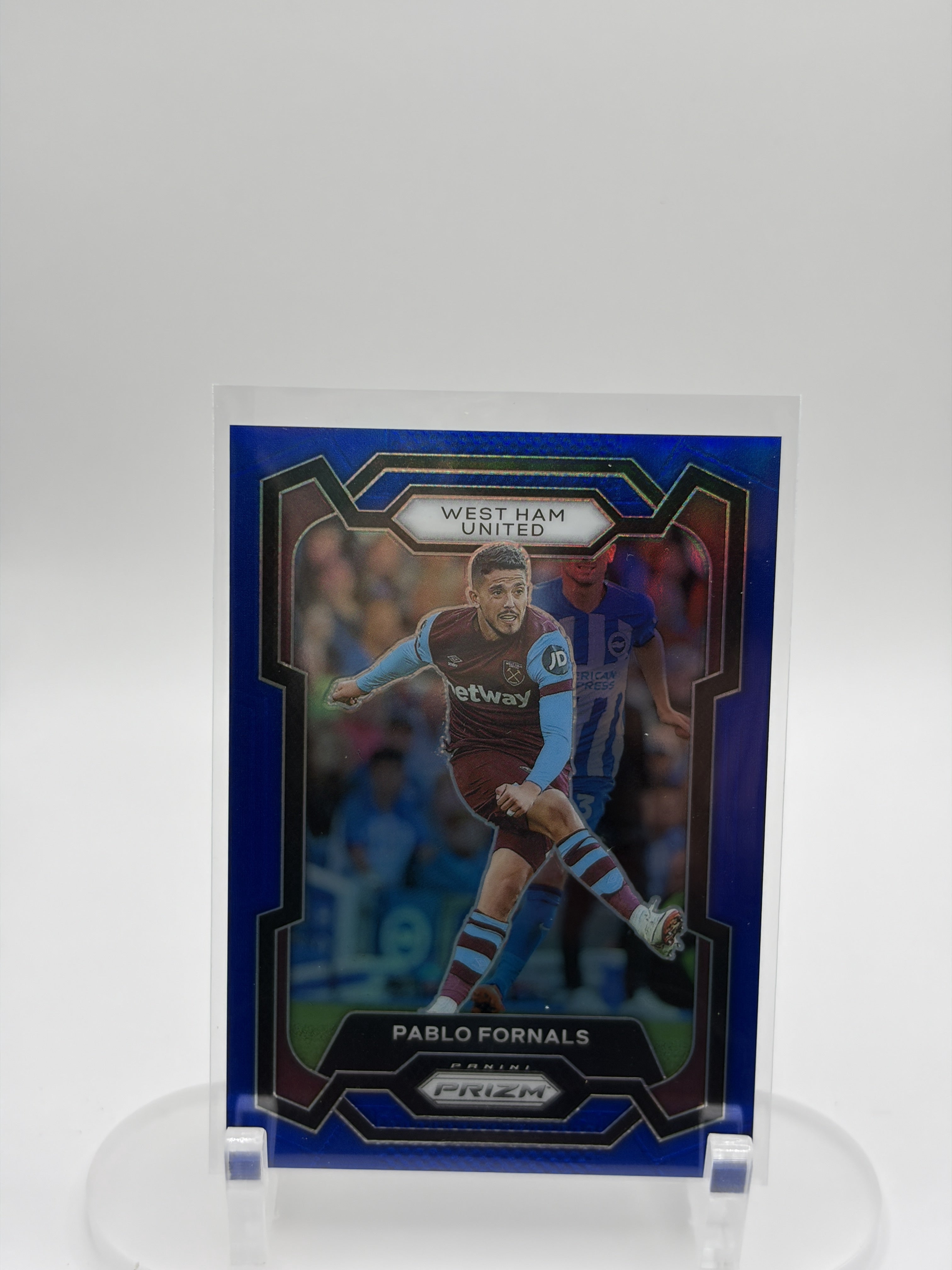 2023-24 Panini Prizm Premier League #222 Pablo Fornals Black and White Checker