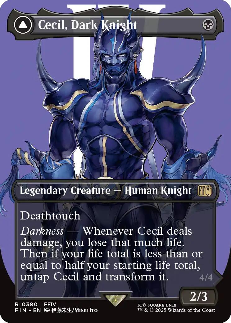 Cecil, Dark Knight (Borderless) Lightly Played [FIN - 380]