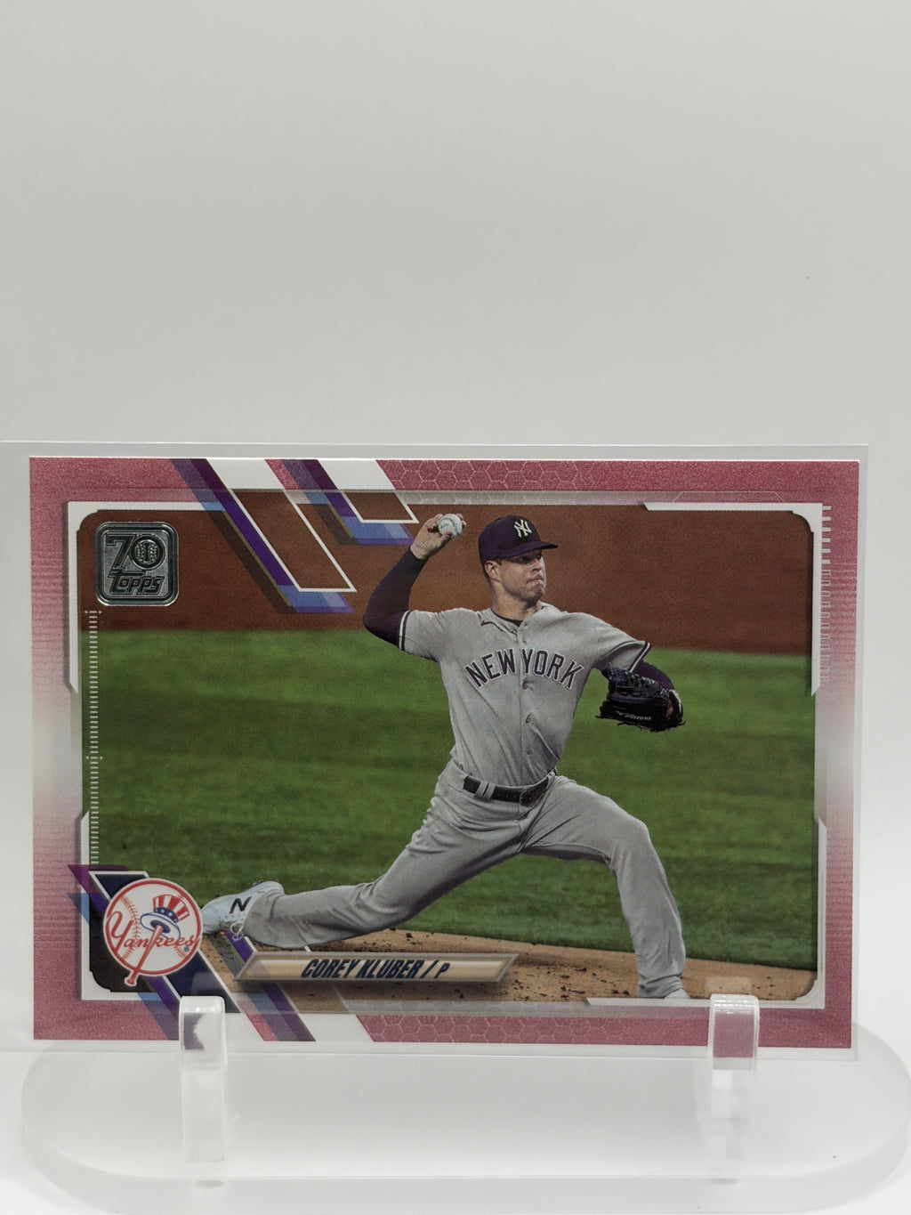 Corey Kluber 2021 Topps #567 New York Yankees 70th Anniversary Celebration