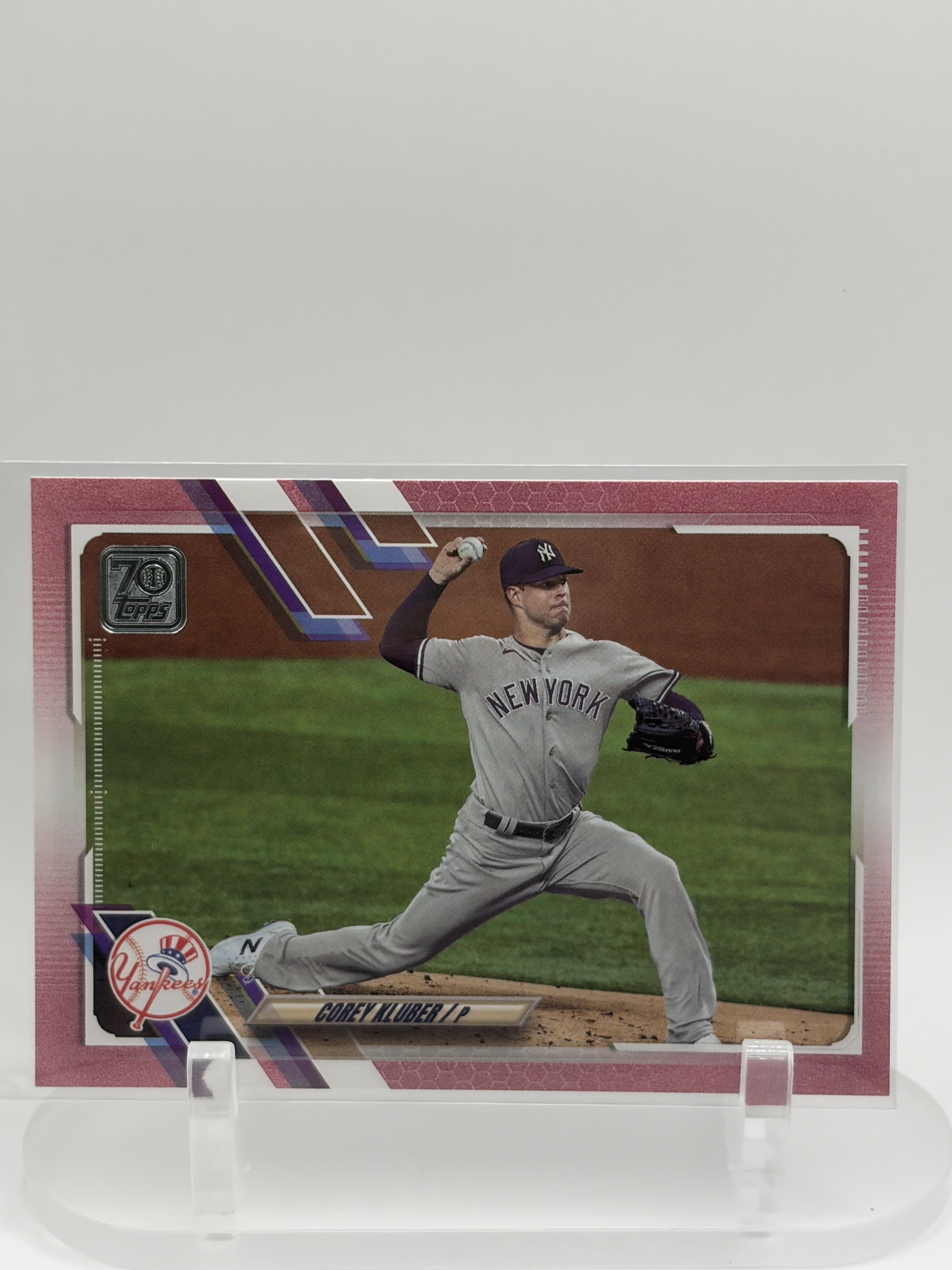 Corey Kluber 2021 Topps #567 New York Yankees 70th Anniversary Celebration