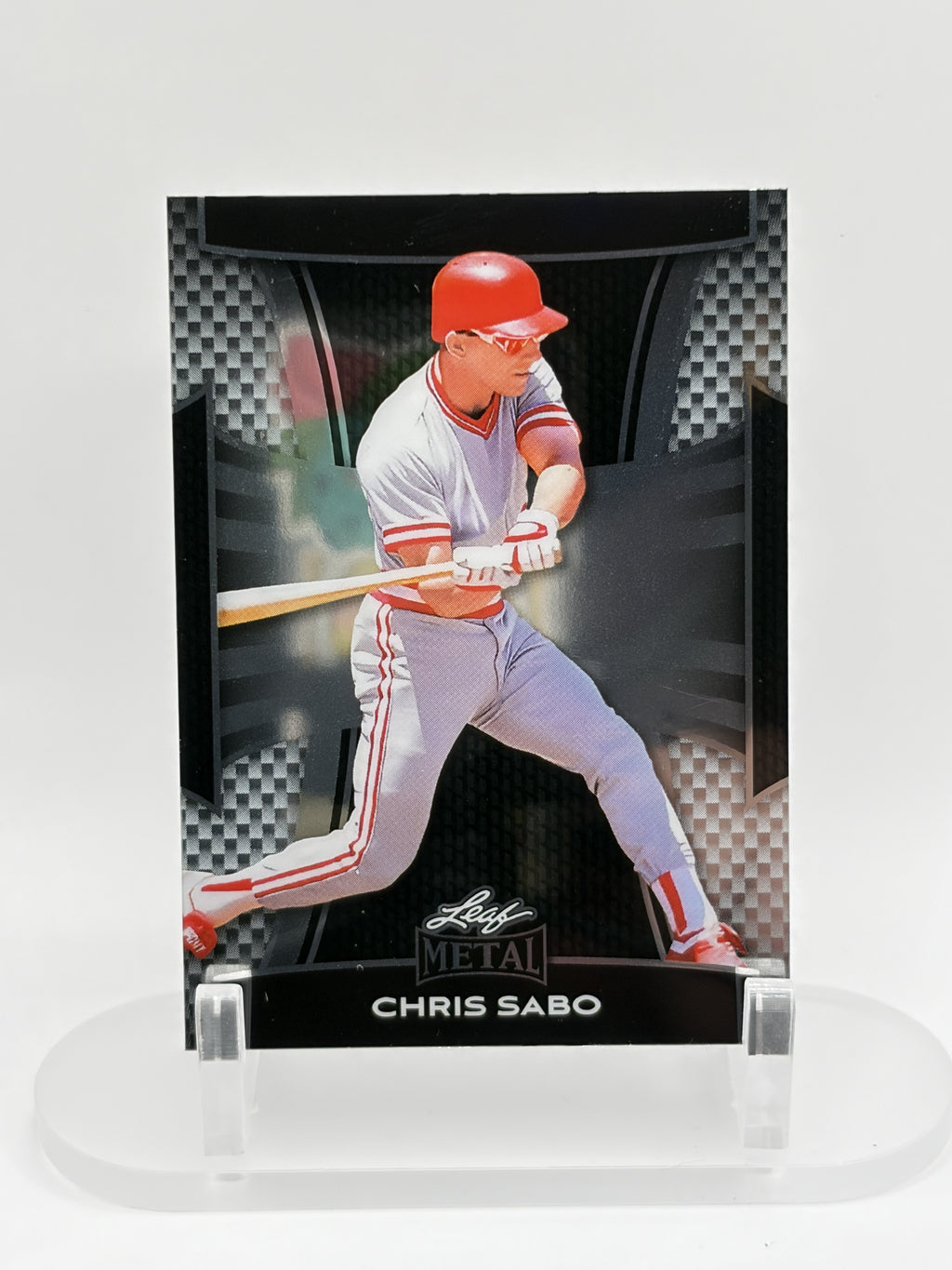 Chris Sabo #43 2025 Leaf Metal #/99 SN Cincinnati Reds