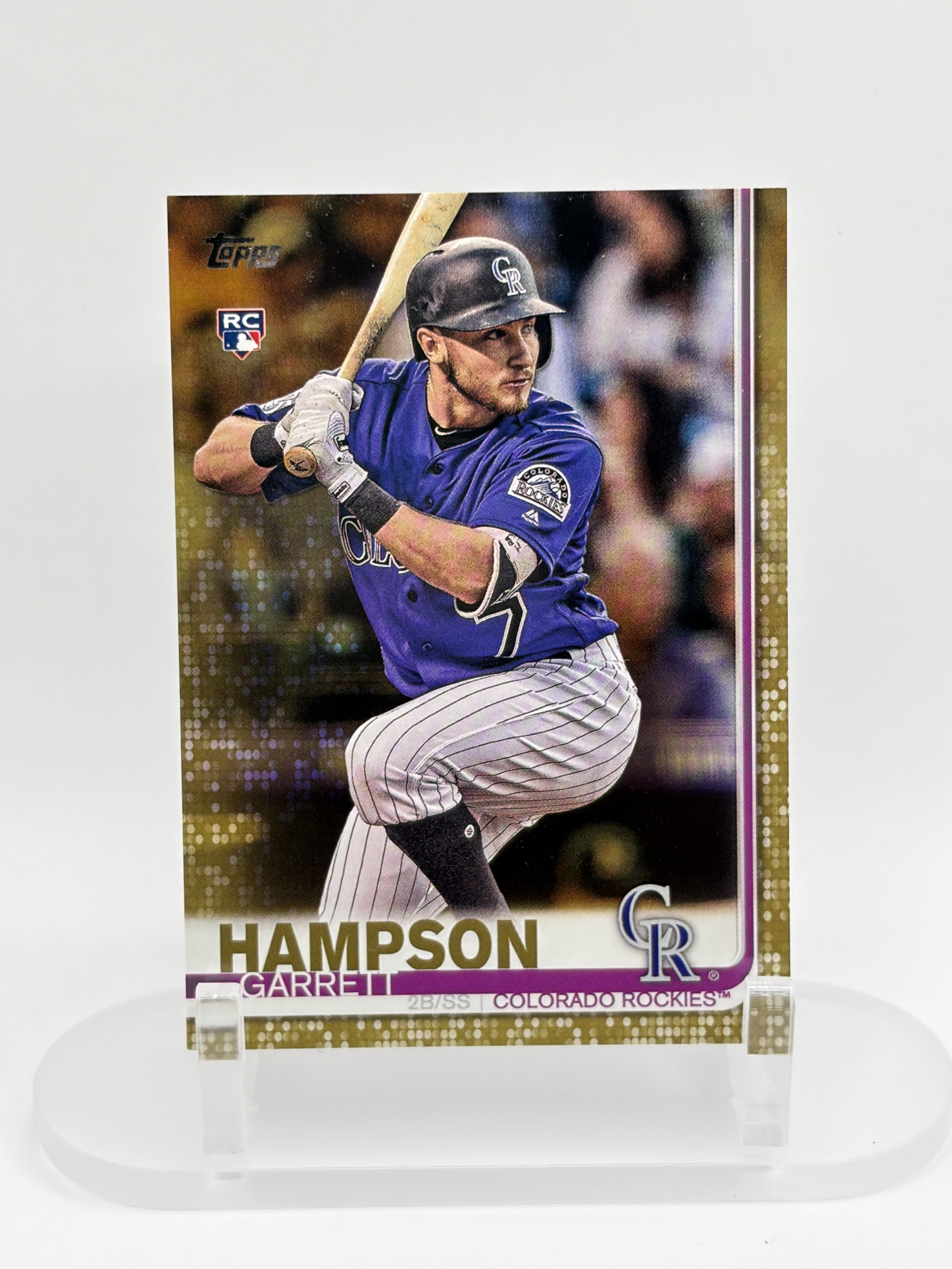 Garrett Hampson 2019 Topps Colorado Rockies Yellow RC #85