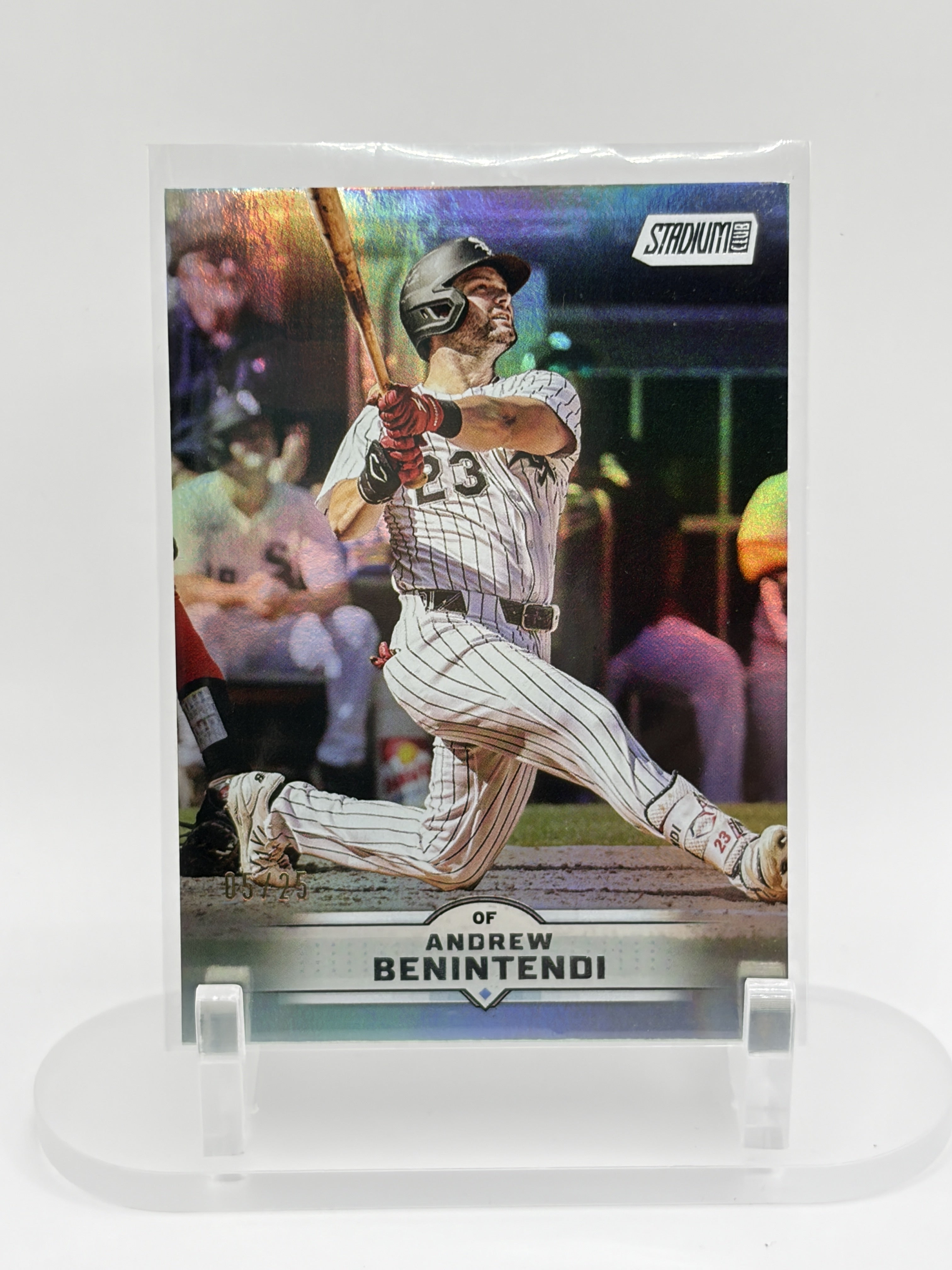 2025 Stadium Club #43 Andrew Benintendi Rainbow Foilboard #/25