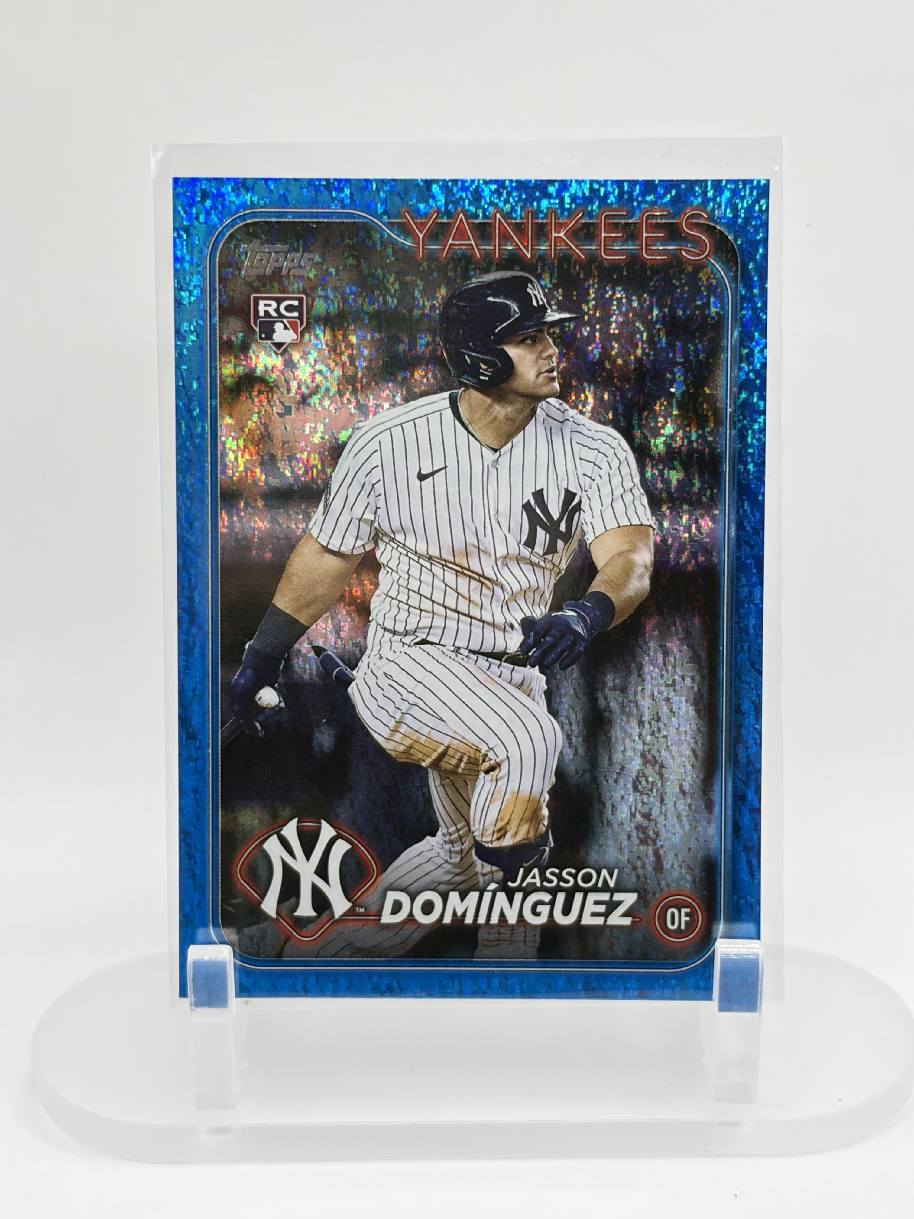 2024 Topps #60 Jasson Domínguez Blue Holofoil #/999