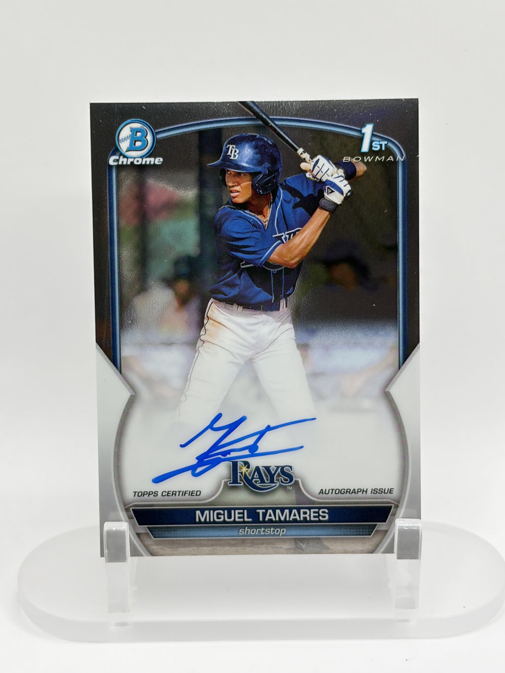 2023 Bowman Chrome #CPA-MT Miguel Tamares Prospect Autographs