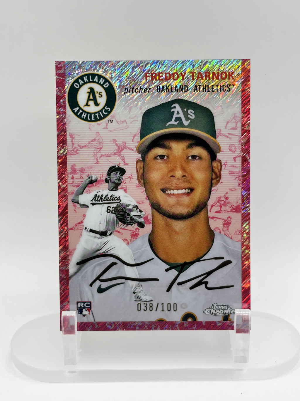2023 Topps Chrome Platinum Anniversary #/100 Freddy Tarnok #137 Rookie RC 01ck