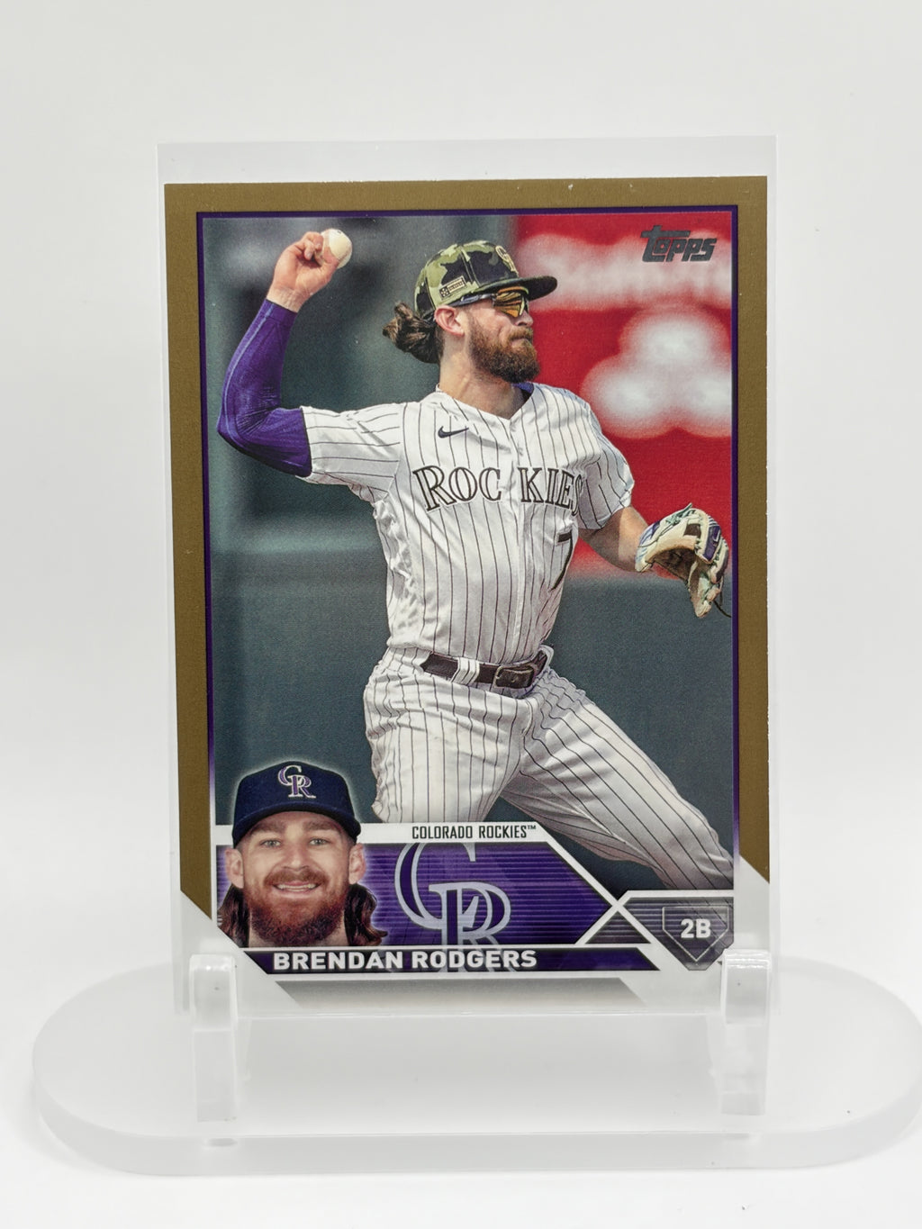 2023 Topps #287 Brendan Rodgers Gold Foil