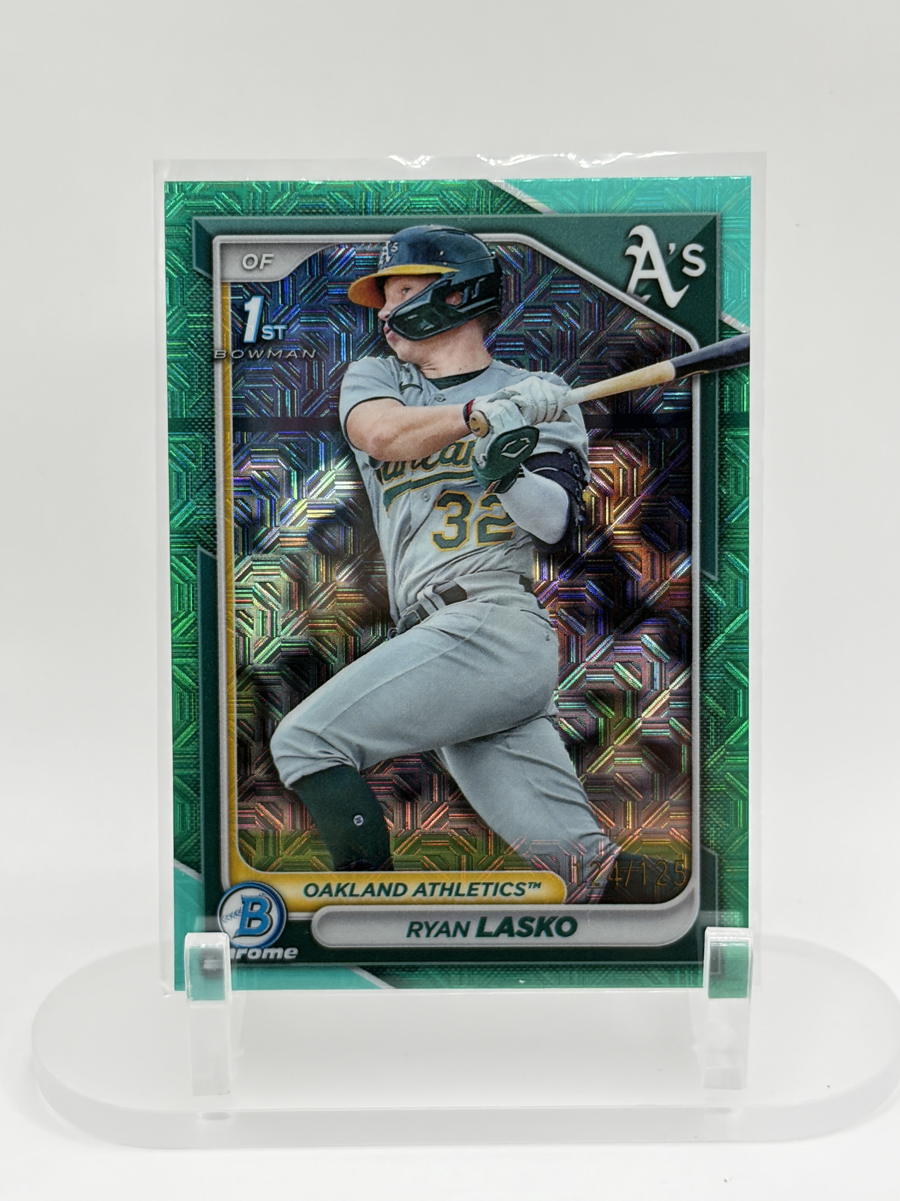 2024 Bowman #BCP-105 Ryan Lasko Chrome Prospects Mojo Aqua Refractors #/125